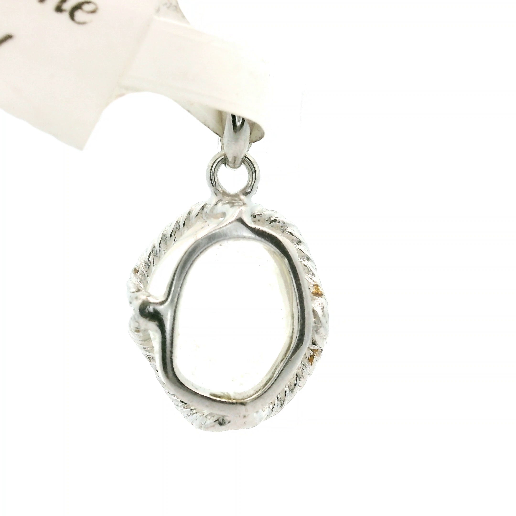 Rainbow Moonstone Free Form Pendant .925 Silver for Intuition and Energetic Purification