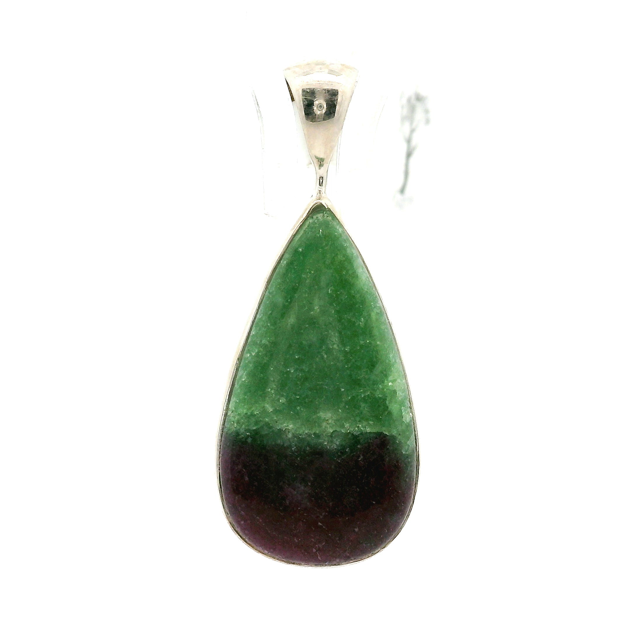Ruby in Zoisite Pendant .925 Silver for Empowerment, Strength and Harmonizing Relationships
