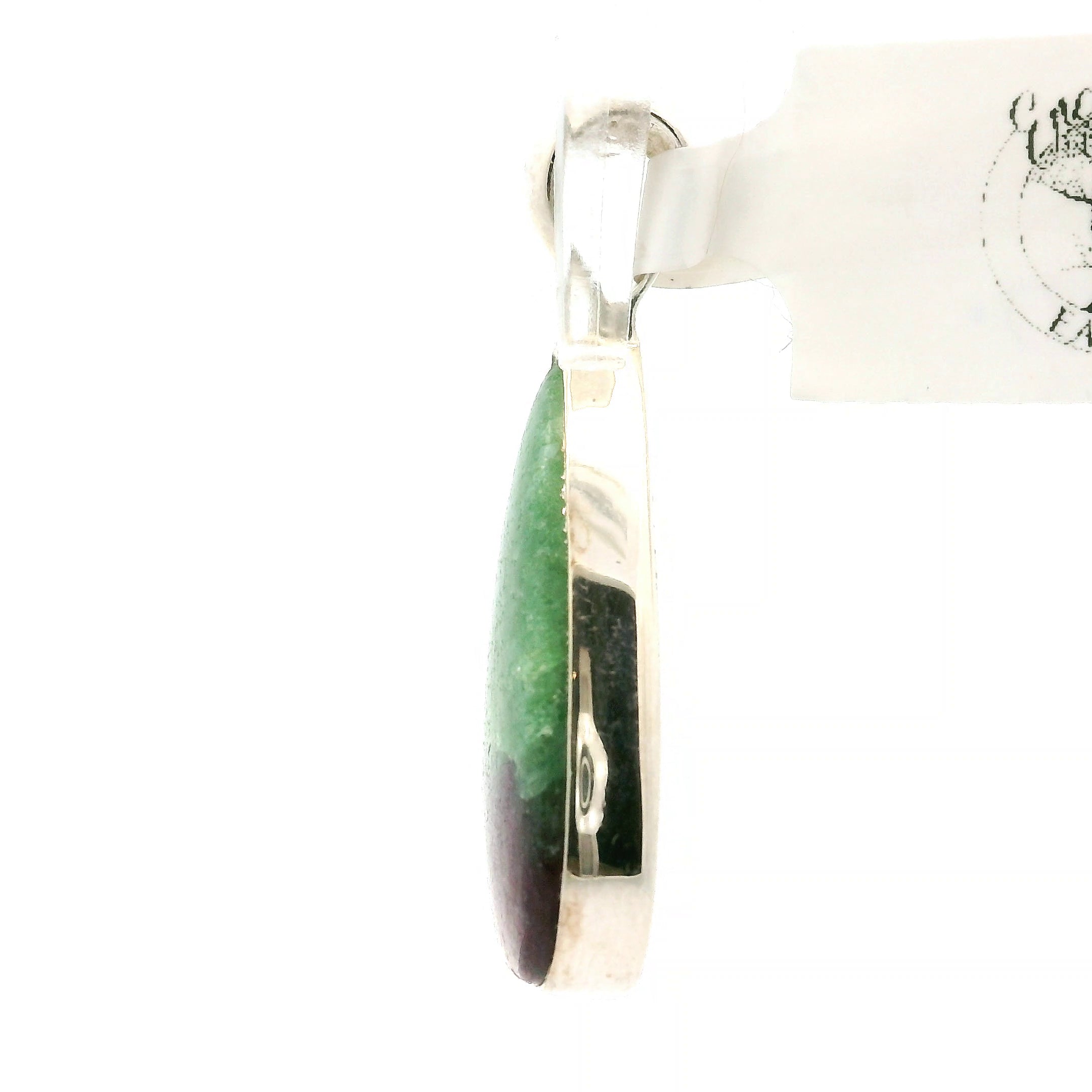 Ruby in Zoisite Pendant .925 Silver for Empowerment, Strength and Harmonizing Relationships