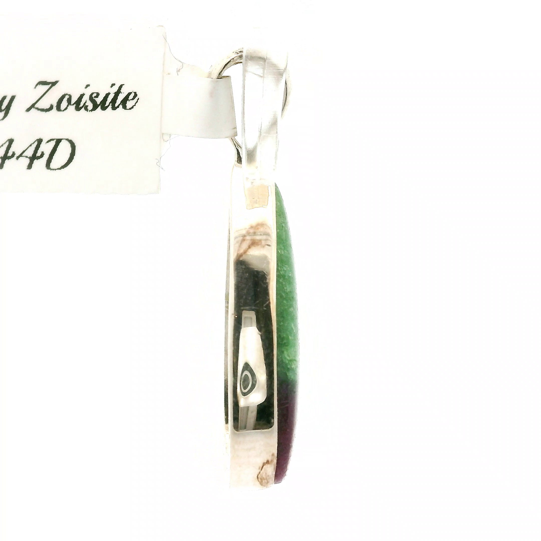 Ruby in Zoisite Pendant .925 Silver for Empowerment, Strength and Harmonizing Relationships