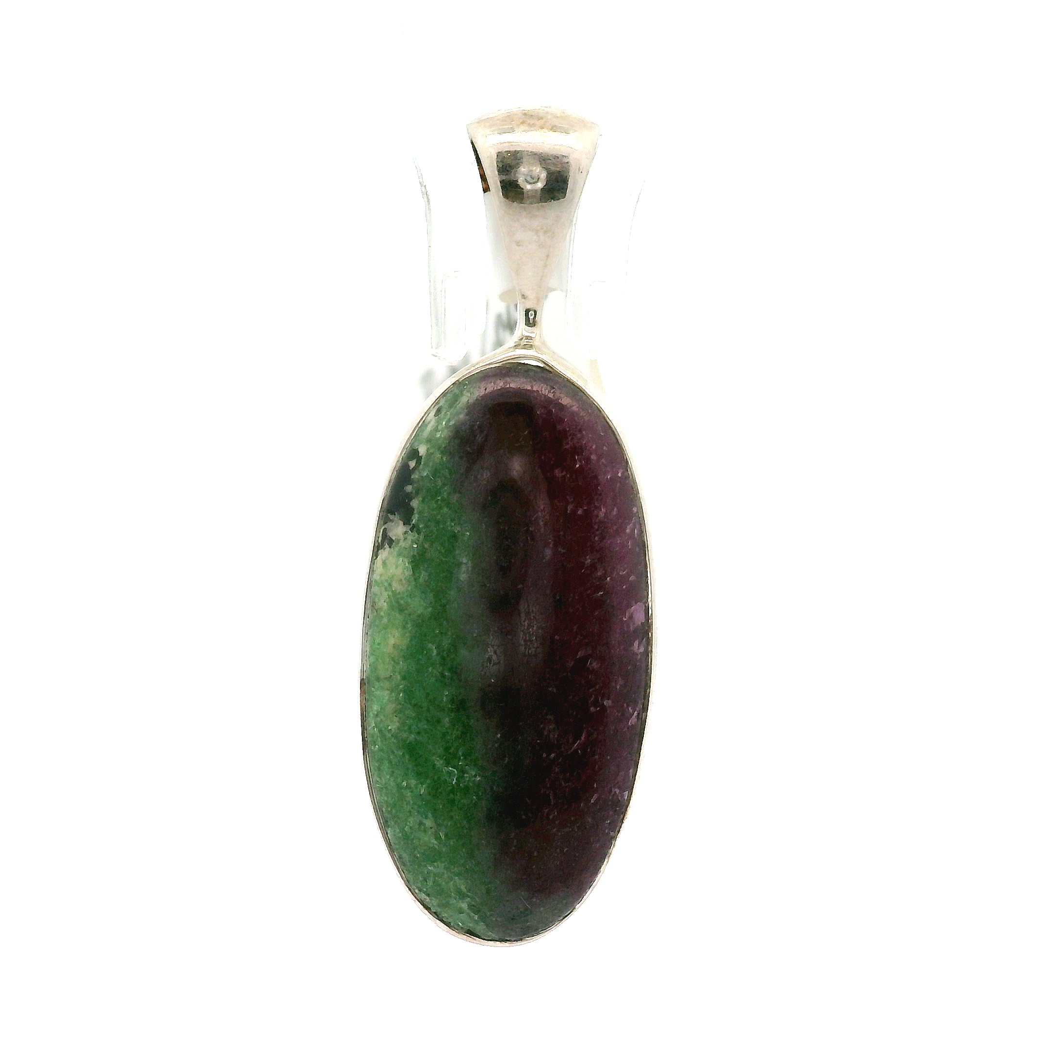 Ruby in Zoisite Pendant .925 Silver for Empowerment, Strength and Harmonizing Relationships
