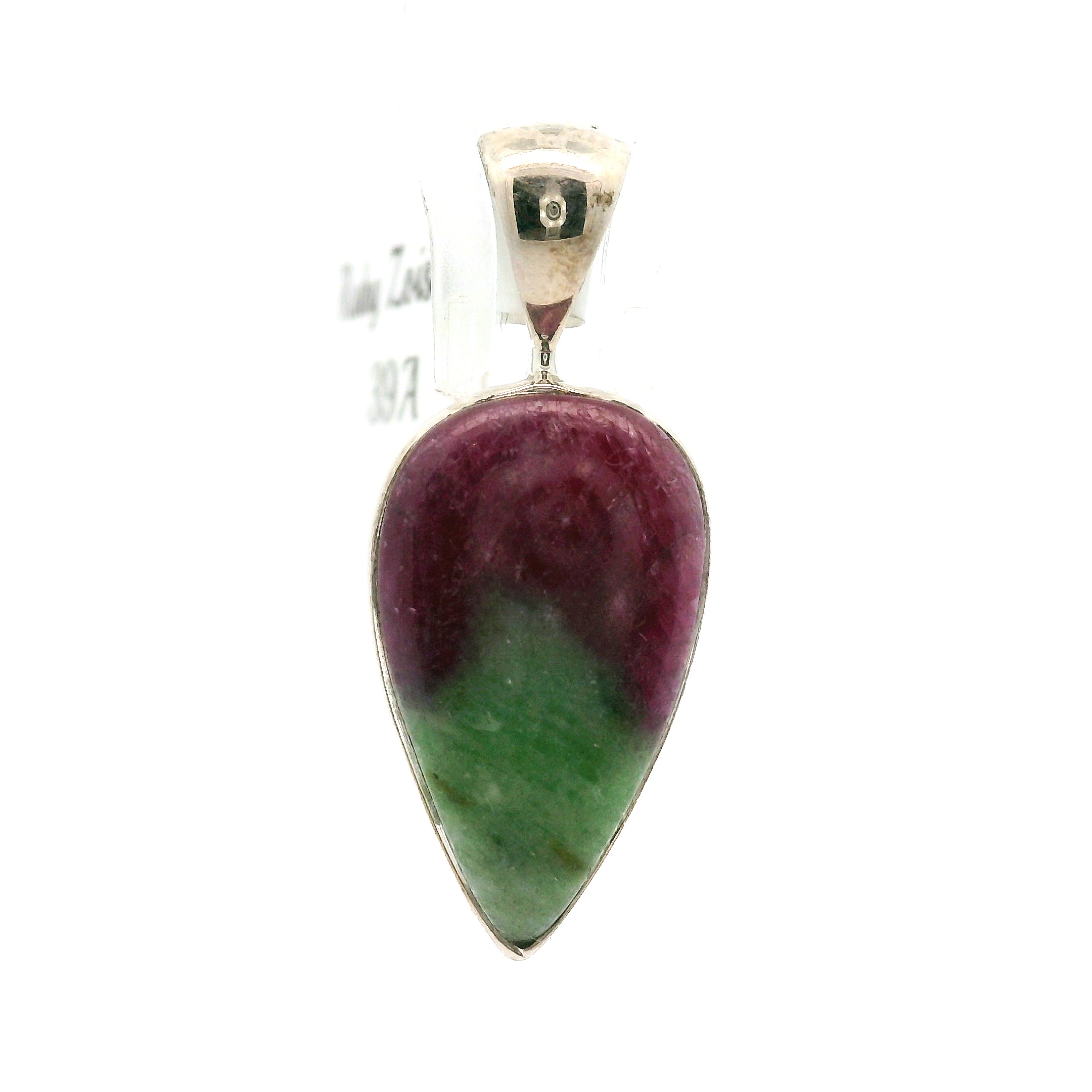 Ruby in Zoisite Pendant .925 Silver for Empowerment, Strength and Harmonizing Relationships