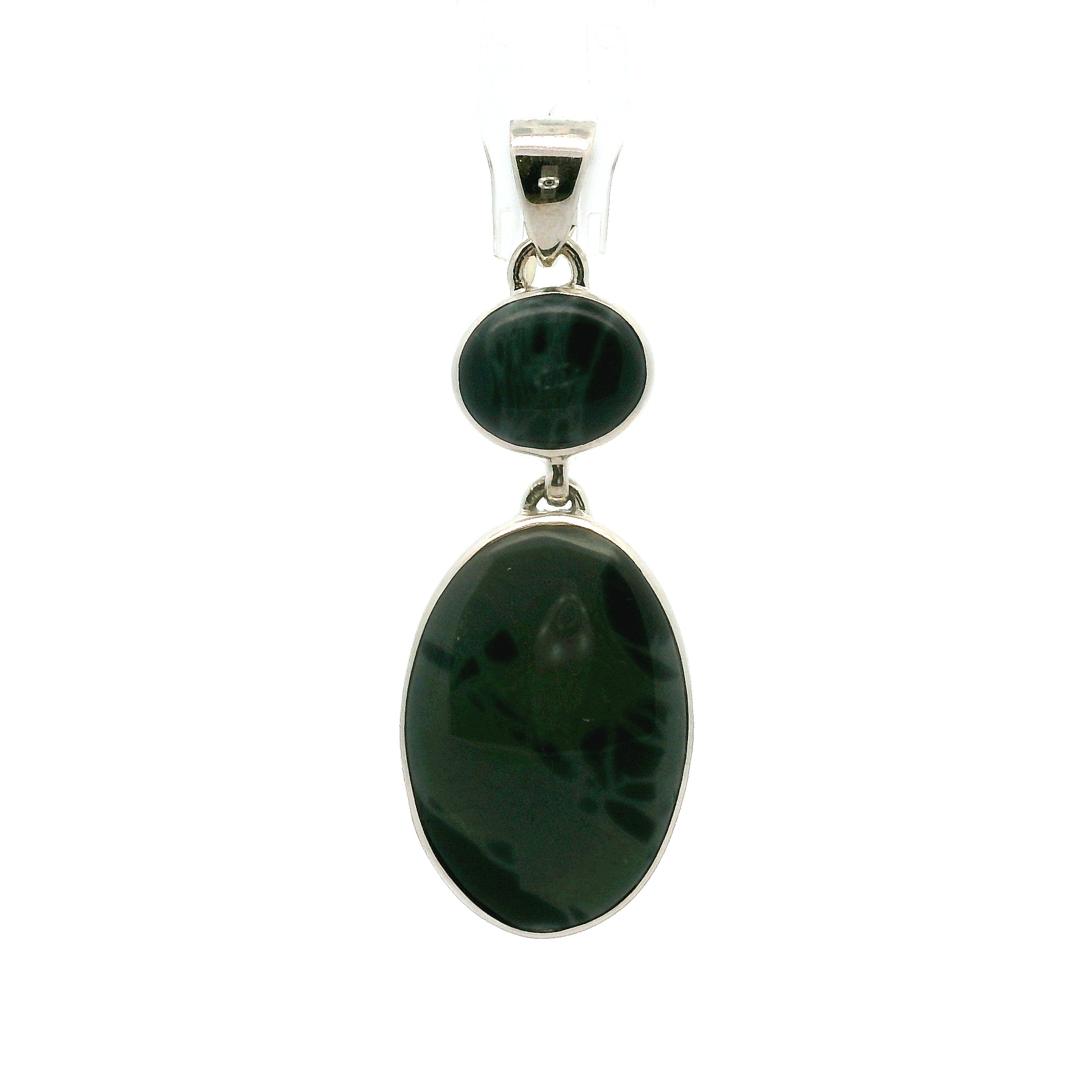 Spiderweb Jasper Multi-Stone Pendant .925 Silver  for Compassion, Healing and Protection