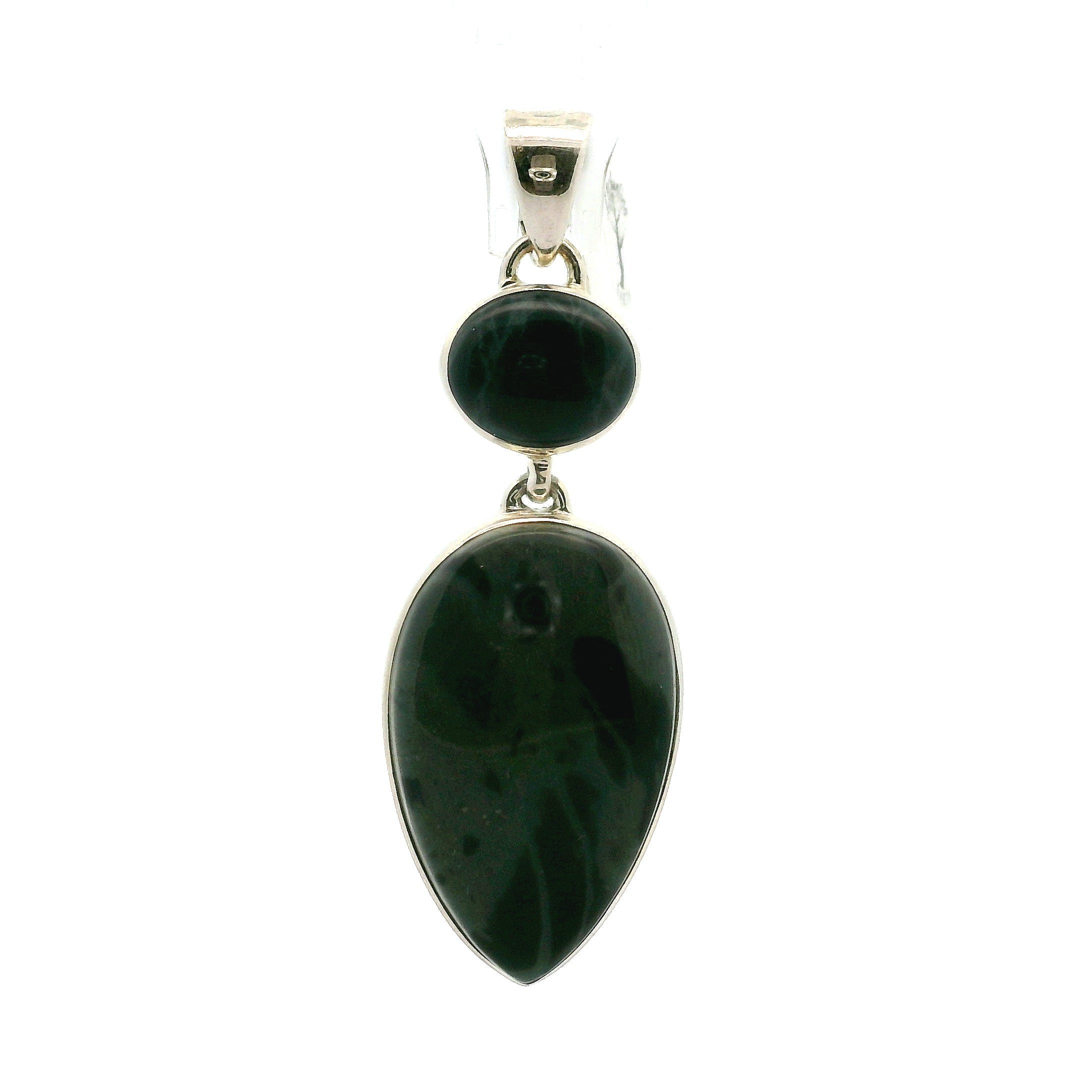 Spiderweb Jasper Multi-Stone Pendant .925 Silver  for Compassion, Healing and Protection