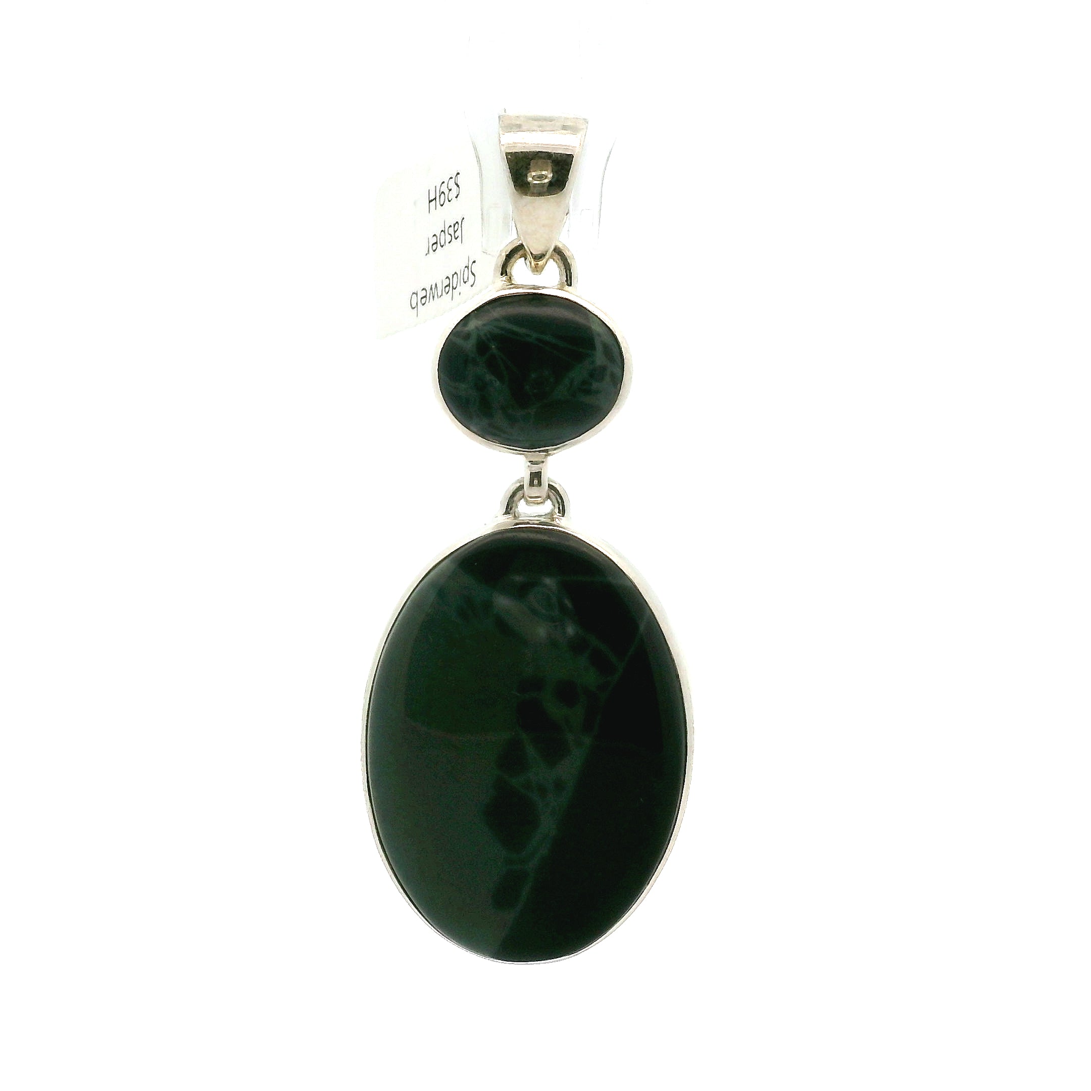 Spiderweb Jasper Multi-Stone Pendant .925 Silver  for Compassion, Healing and Protection
