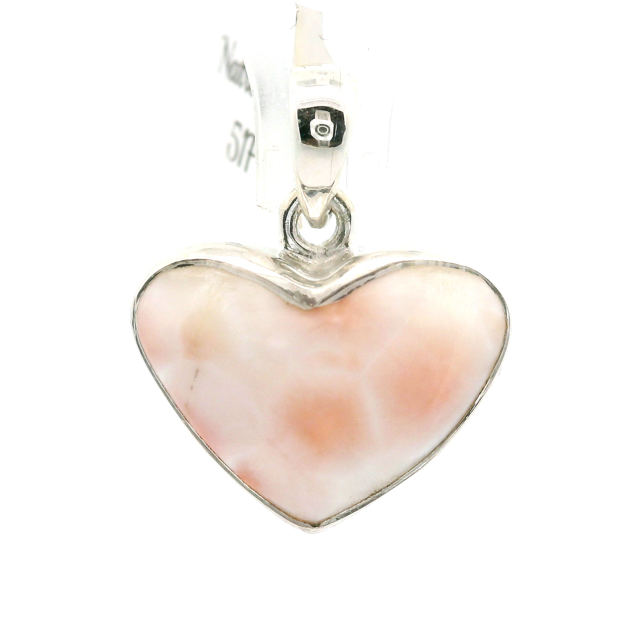 Pink Natrolite Pendant .925 Silver for Channeling, Psychic Abilities and Awakening of your Third Eye Chakra