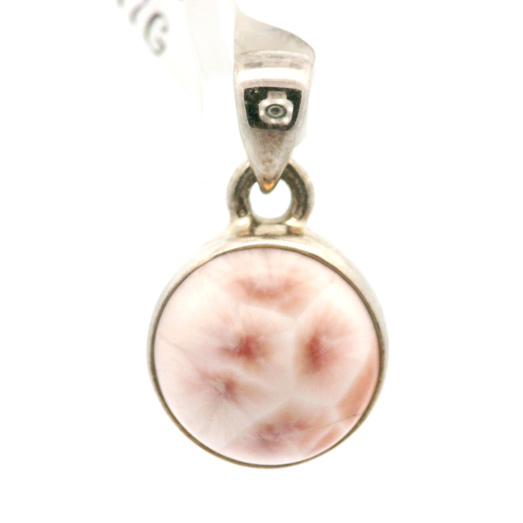 Pink Natrolite Pendant .925 Silver for Channeling, Psychic Abilities and Awakening of your Third Eye Chakra