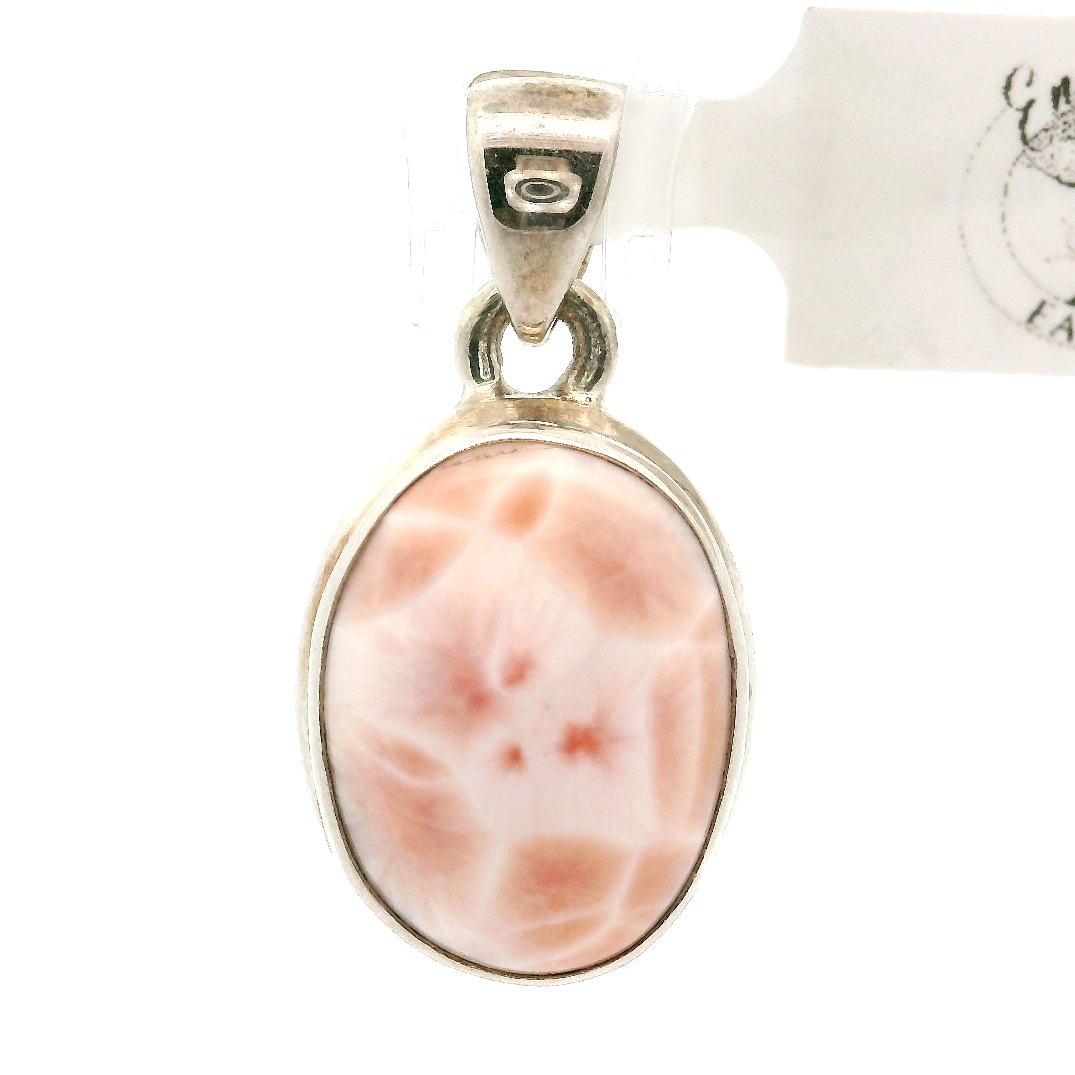 Pink Natrolite Pendant .925 Silver for Channeling, Psychic Abilities and Awakening of your Third Eye Chakra