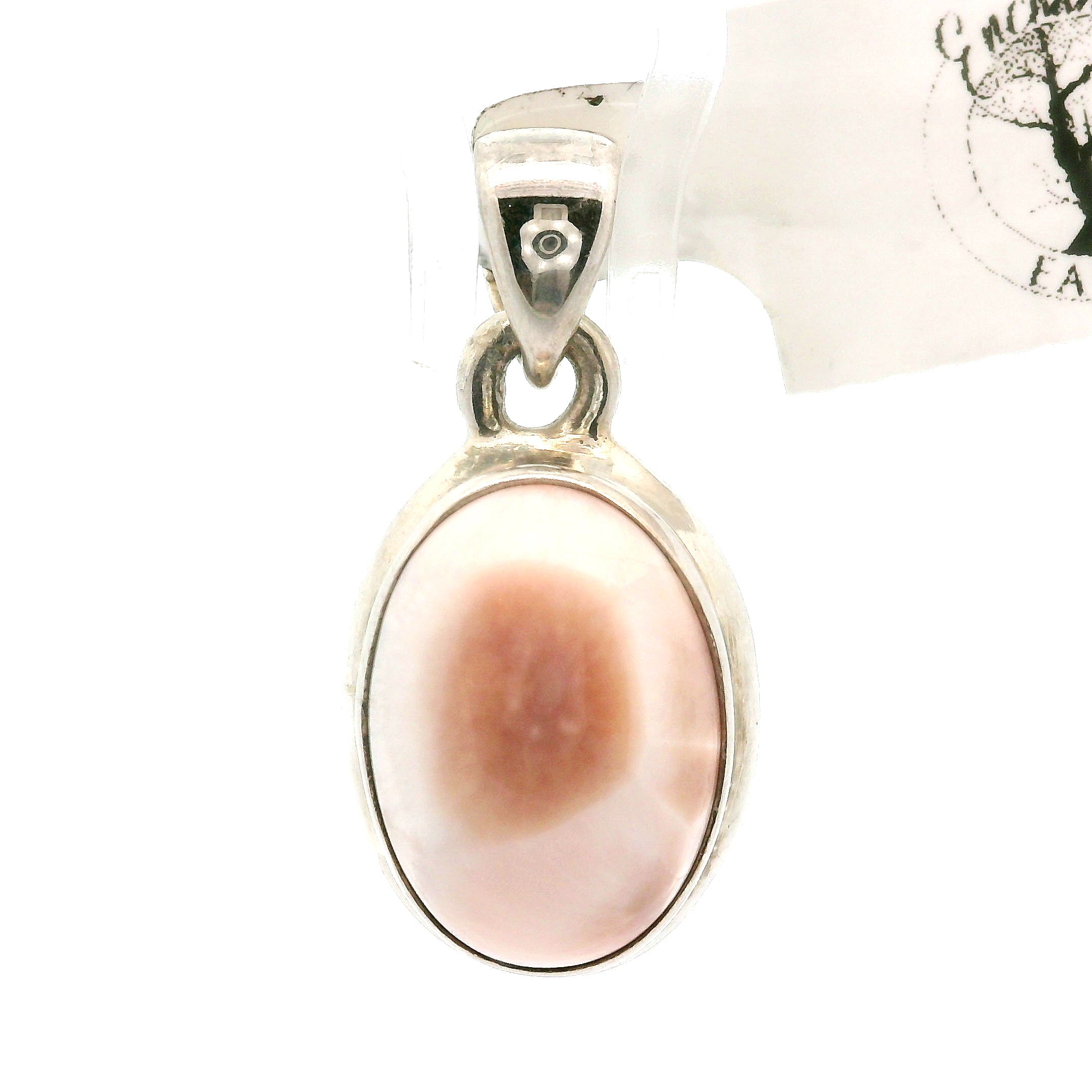 Pink Natrolite Pendant .925 Silver for Channeling, Psychic Abilities and Awakening of your Third Eye Chakra