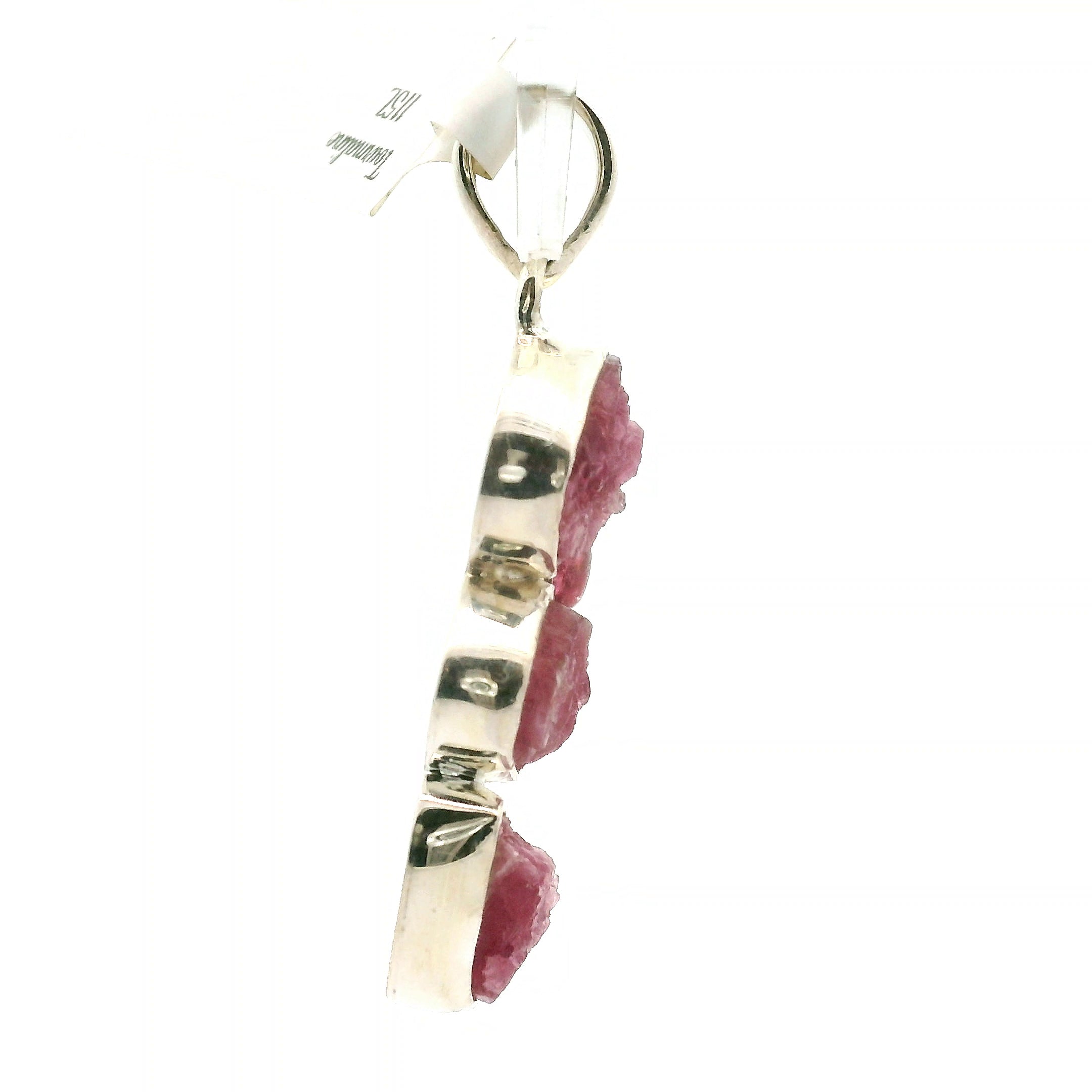 Pink Tourmaline Multi-Stone Pendant .925 Silver for Removing Insecurities and Helping Inspire Creativity
