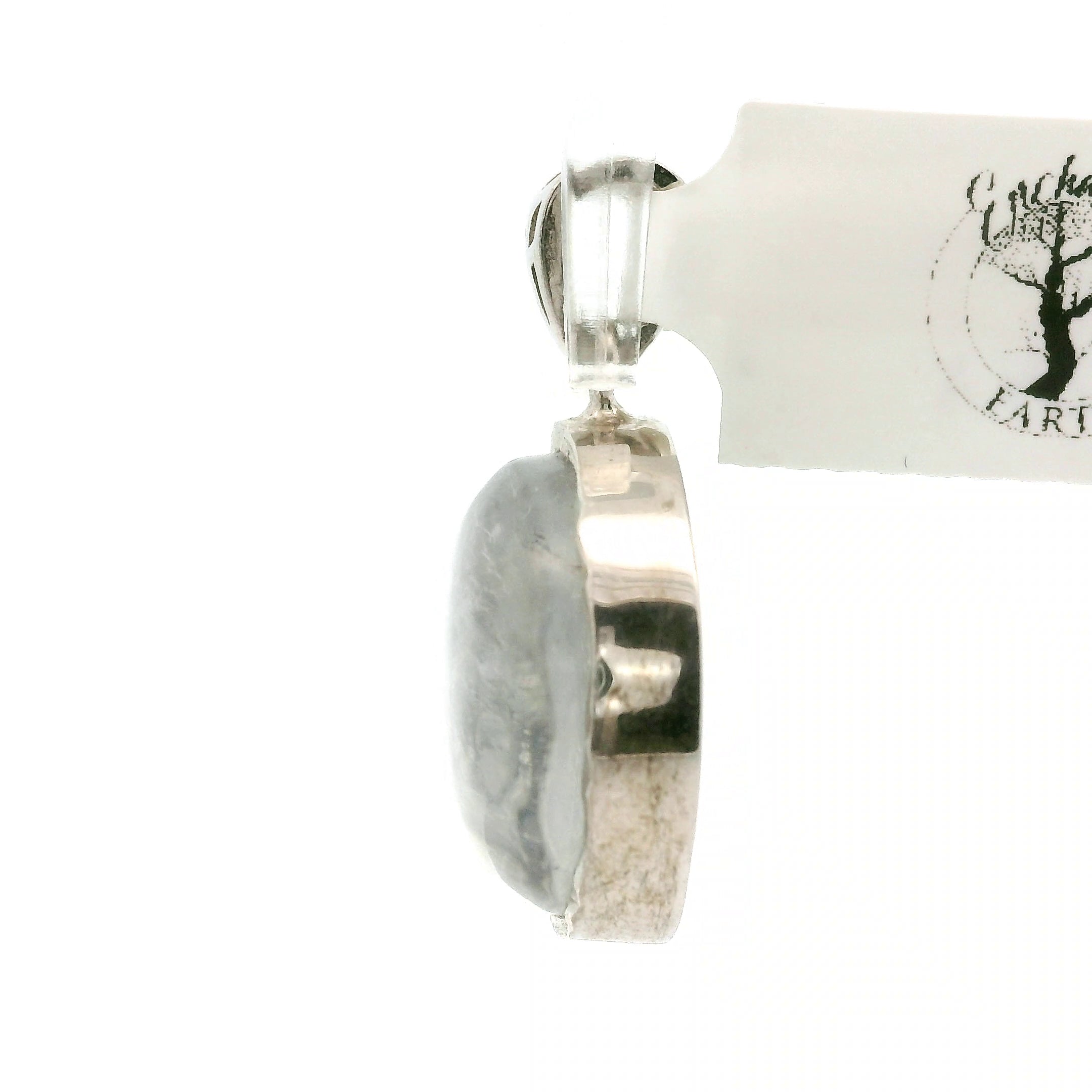 Dendritic Quartz Pendant .925 Silver for Master Healing, Grounding & Transformation