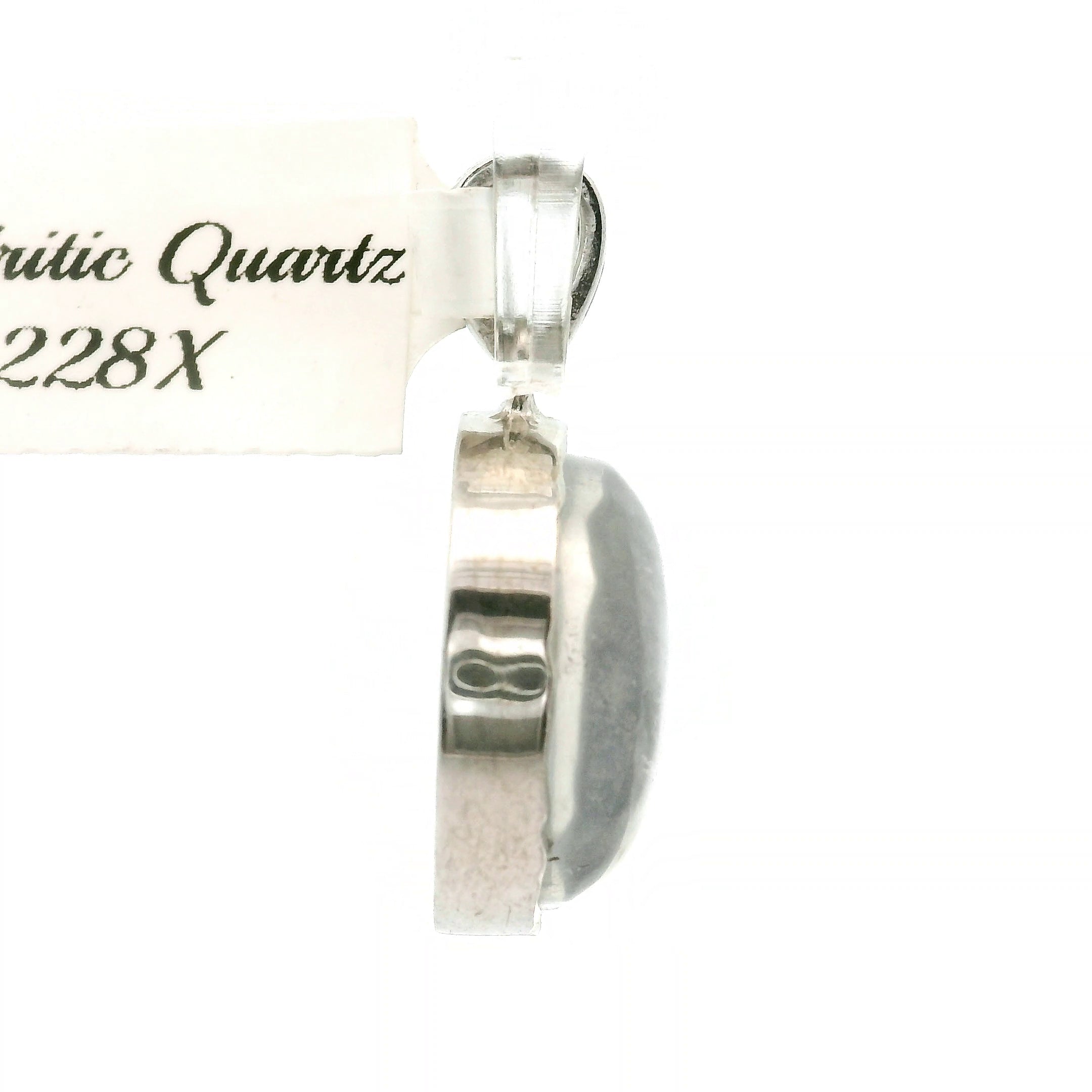 Dendritic Quartz Pendant .925 Silver for Master Healing, Grounding & Transformation