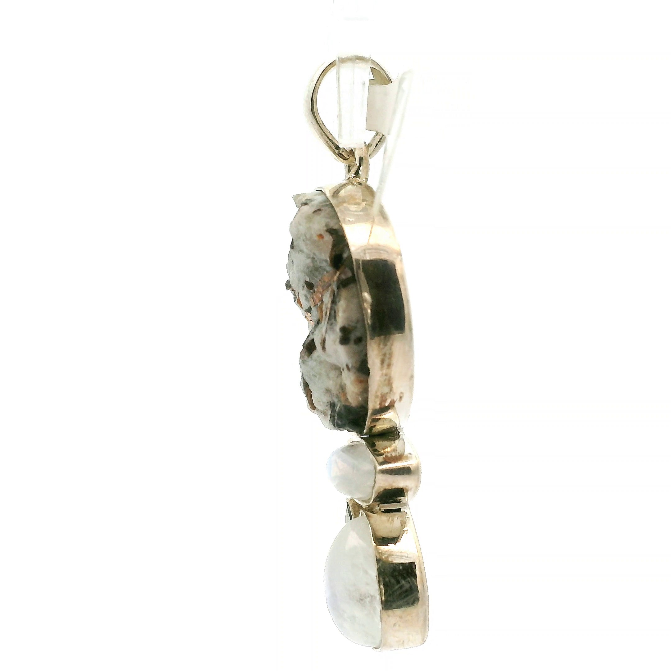 Astrophyllite Multi-Stone Pendant .925 Silver for Bravery, Light Energy and Self Acceptance