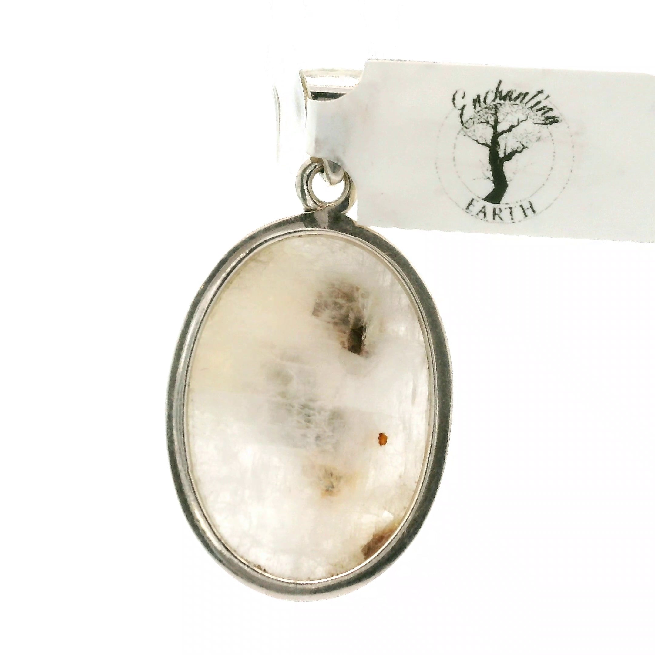Cryolite Pendant .925 Silver for Master Healing, Grounding & Transformation