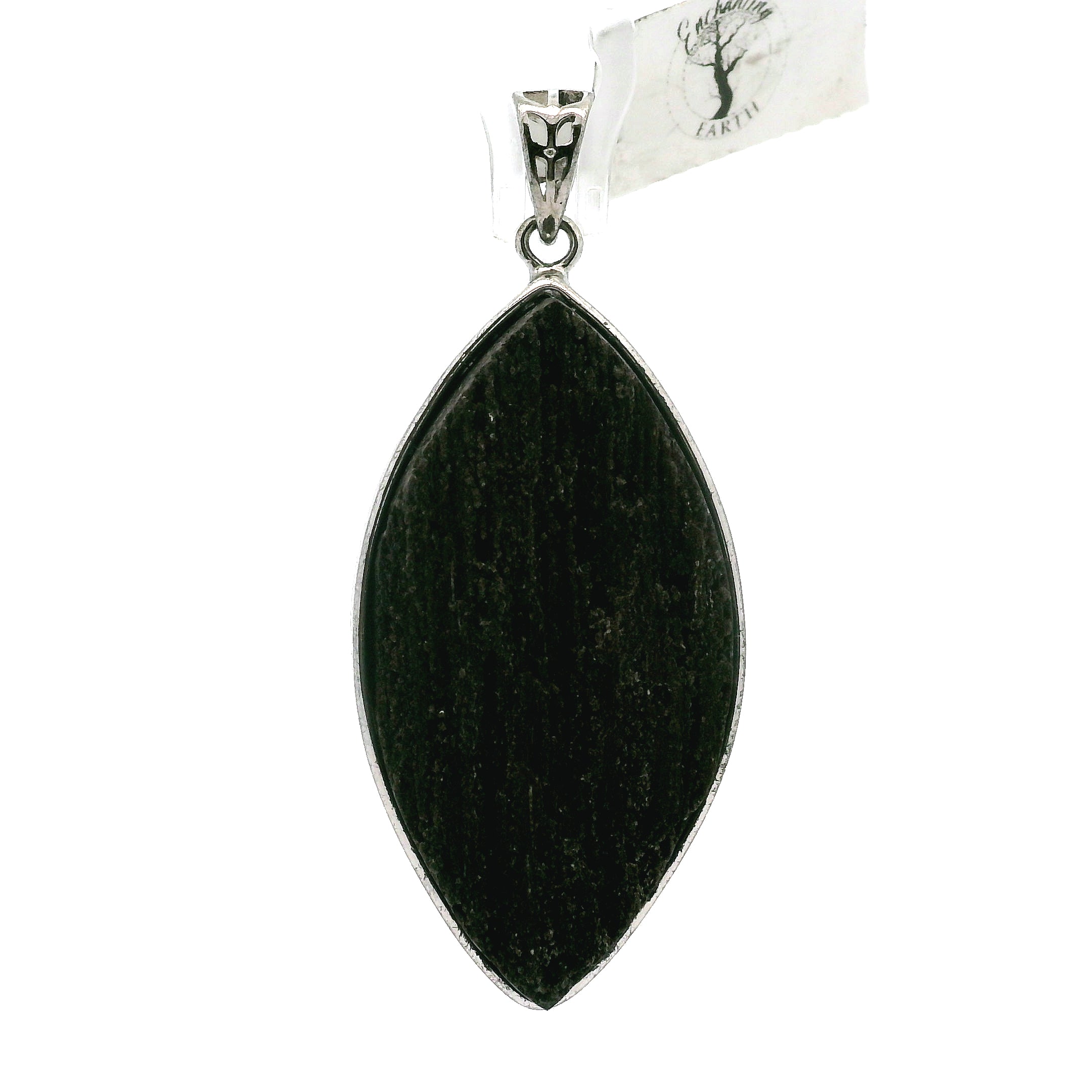 Druzy Petrified Wood Pendant 925 Silver for Ancient Knowledge, Power and Strength
