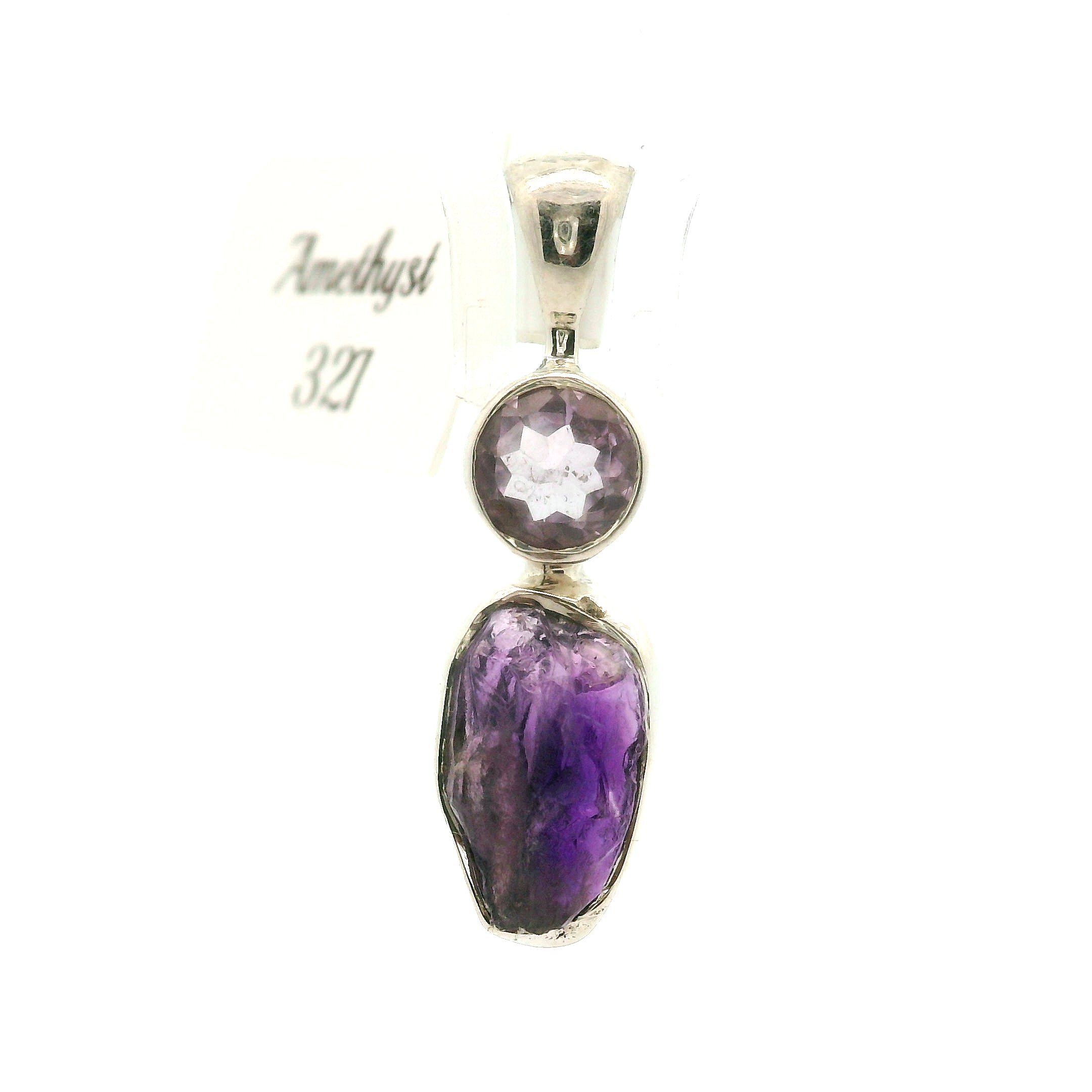Amethyst Multi-Stone Pendants .925 Silver for Intuition and Energetic Purification