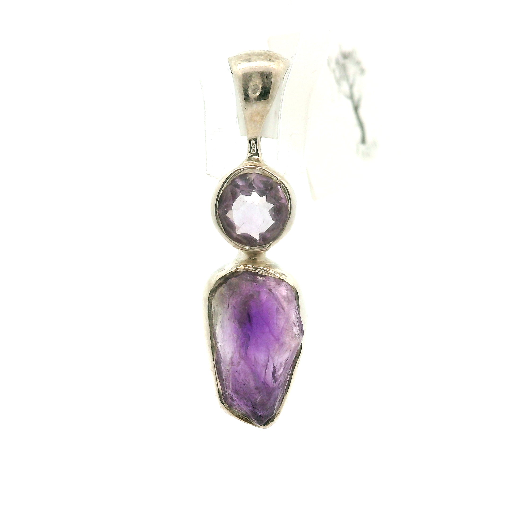 Amethyst Multi-Stone Pendants .925 Silver for Intuition and Energetic Purification