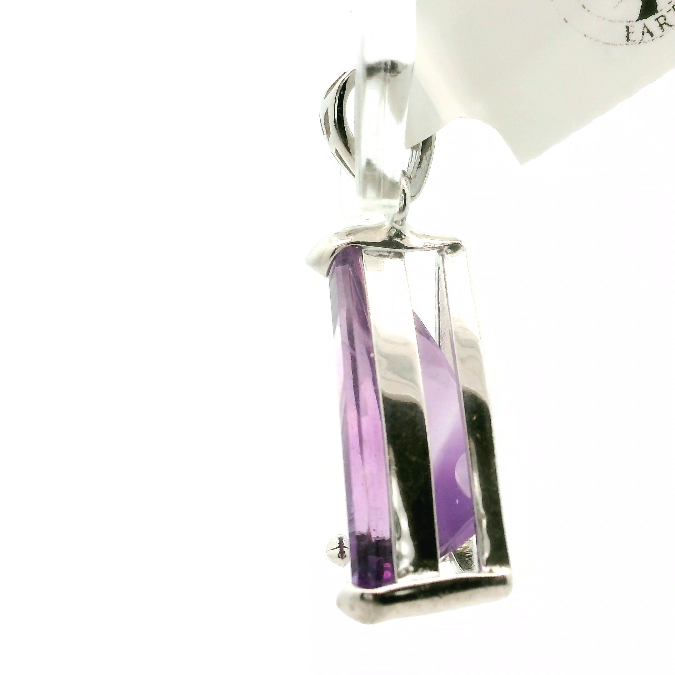 Amethyst Fantasy Cut Pendant .925 Silver for Enhancing your Intuitive Gifts