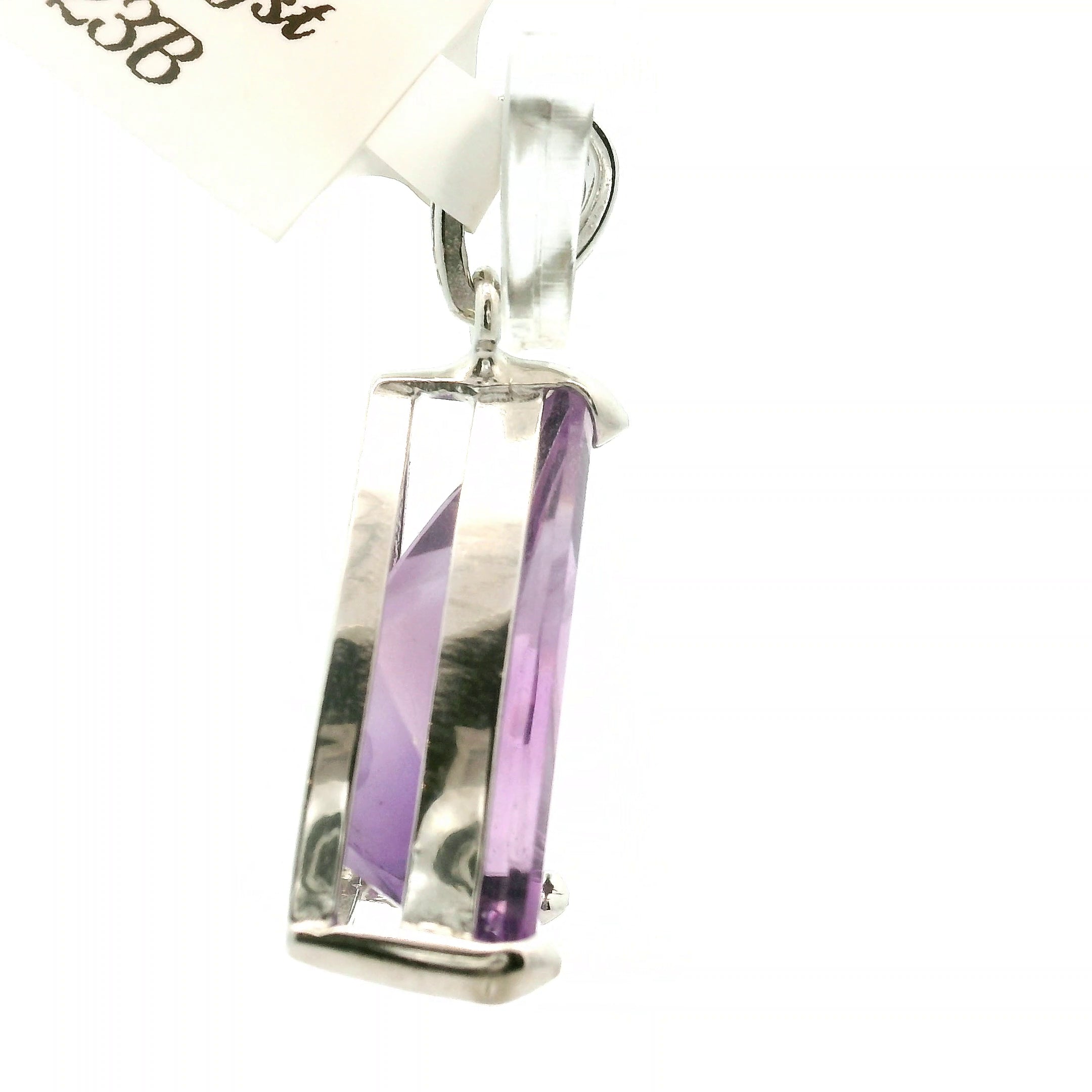 Amethyst Fantasy Cut Pendant .925 Silver for Enhancing your Intuitive Gifts