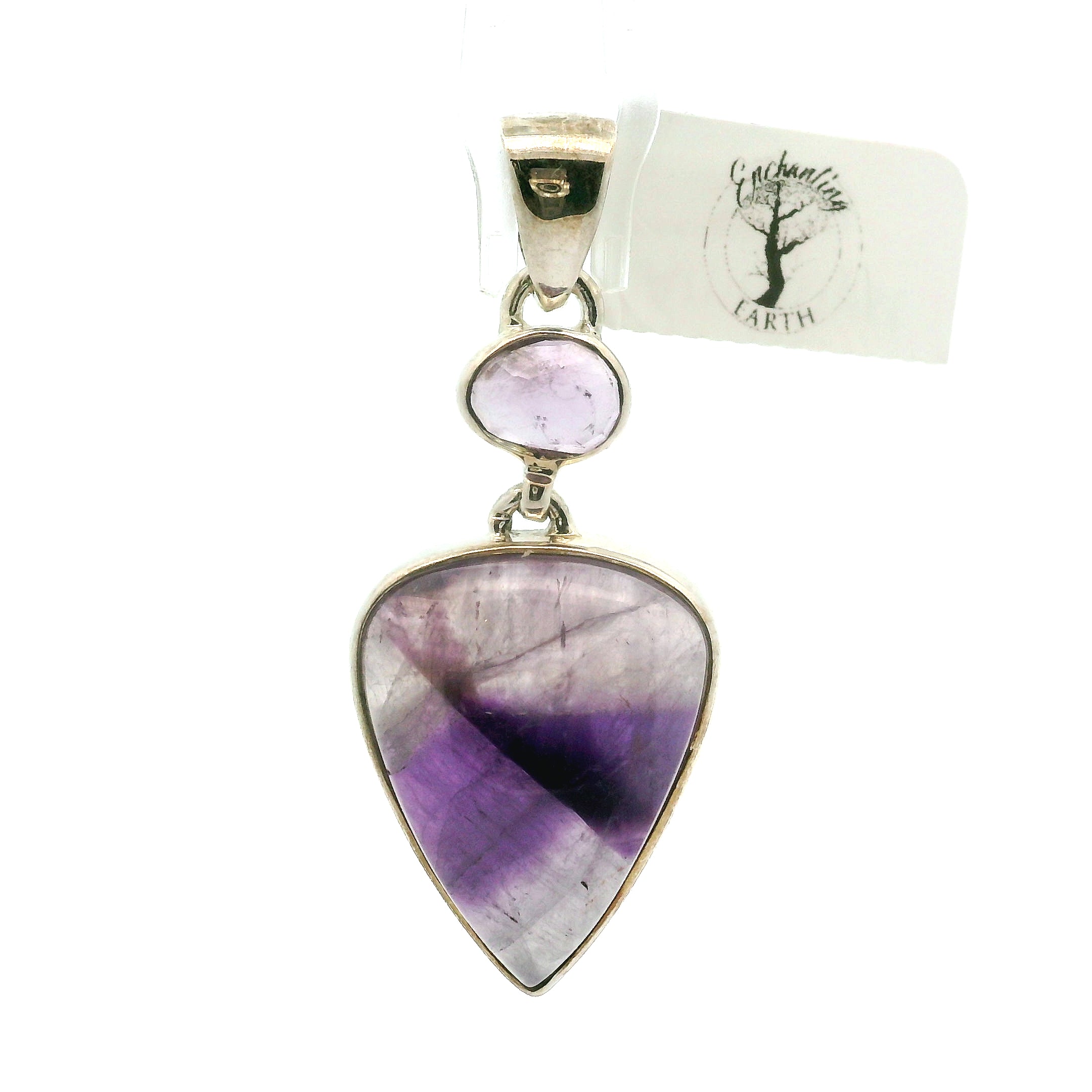 Amethyst Multi-Stone Pendants .925 Silver for Intuition and Energetic Purification