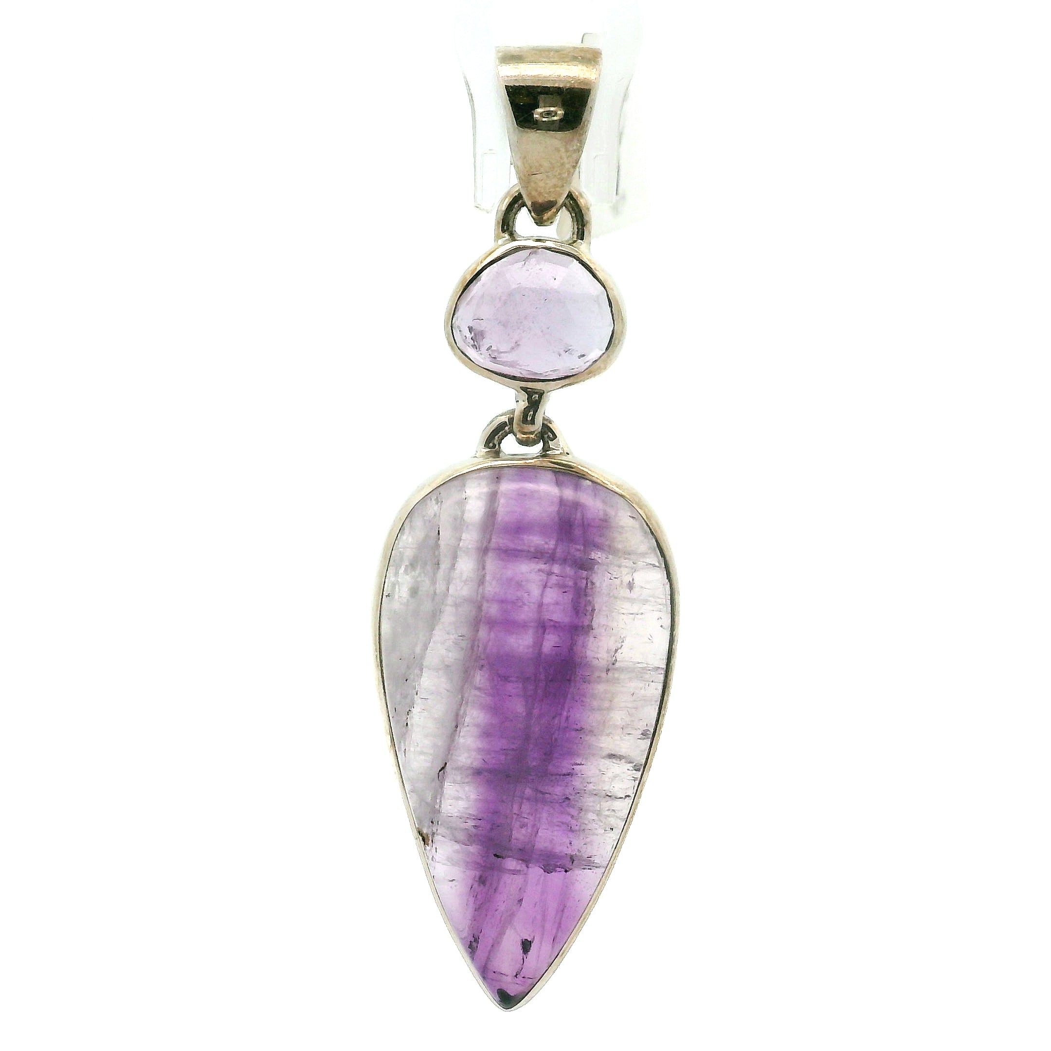 Amethyst Multi-Stone Pendants .925 Silver for Intuition and Energetic Purification