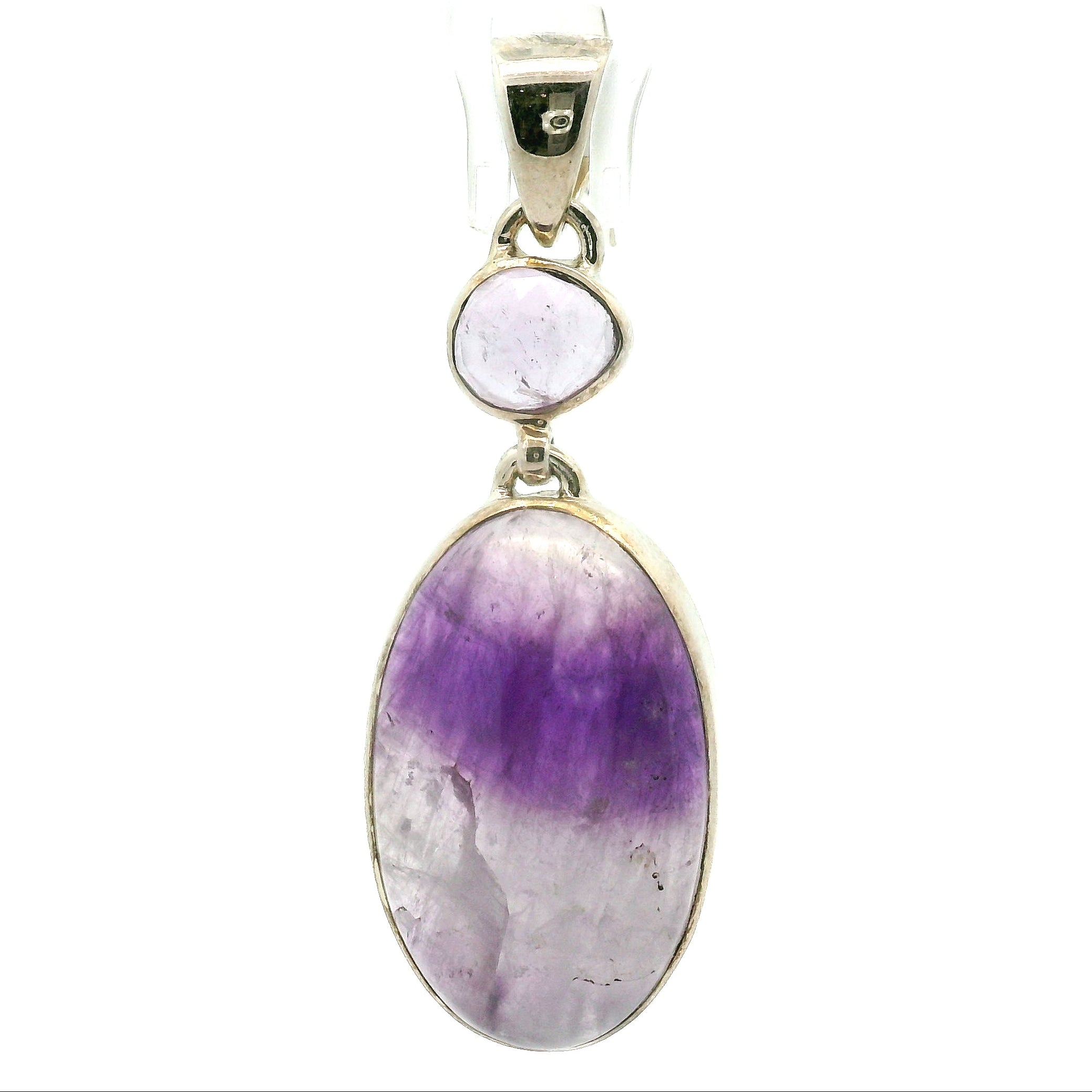 Amethyst Multi-Stone Pendants .925 Silver for Intuition and Energetic Purification