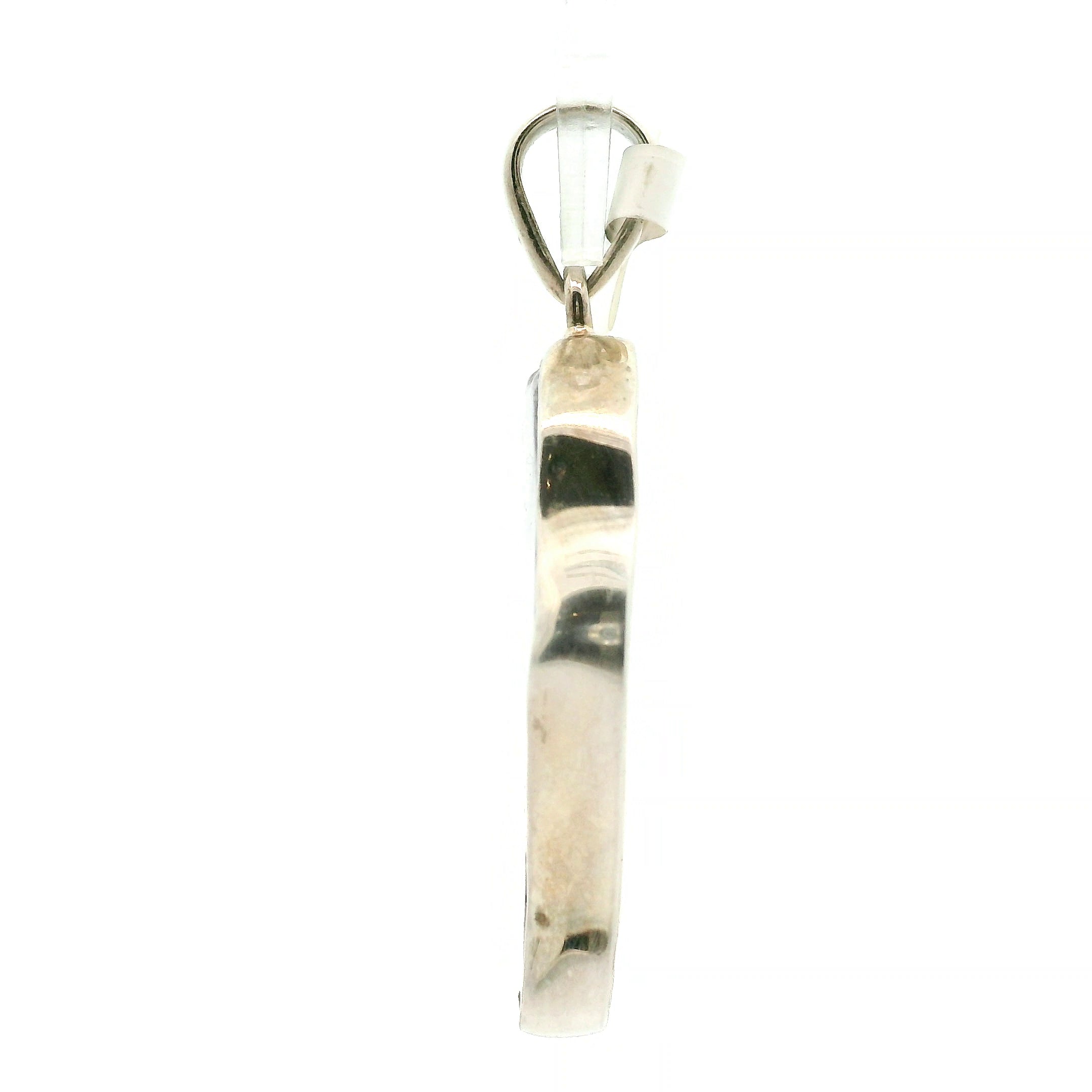 Trapiche Amethyst Pendant .925 Silver for Spiritual Growth and Clarity