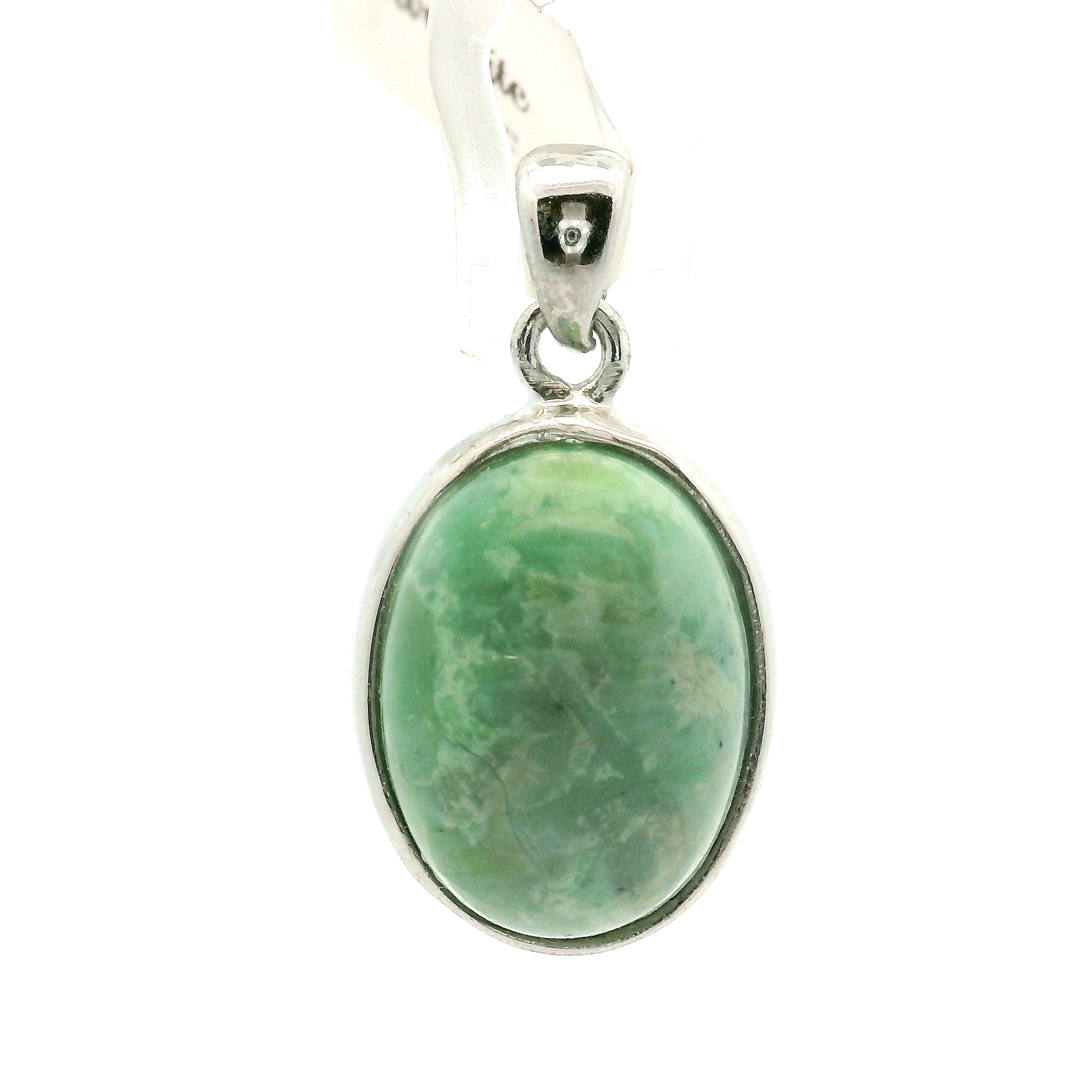 Variscite Pendant .925 Silver for Emotional Healing, Joy, Love and Prosperity