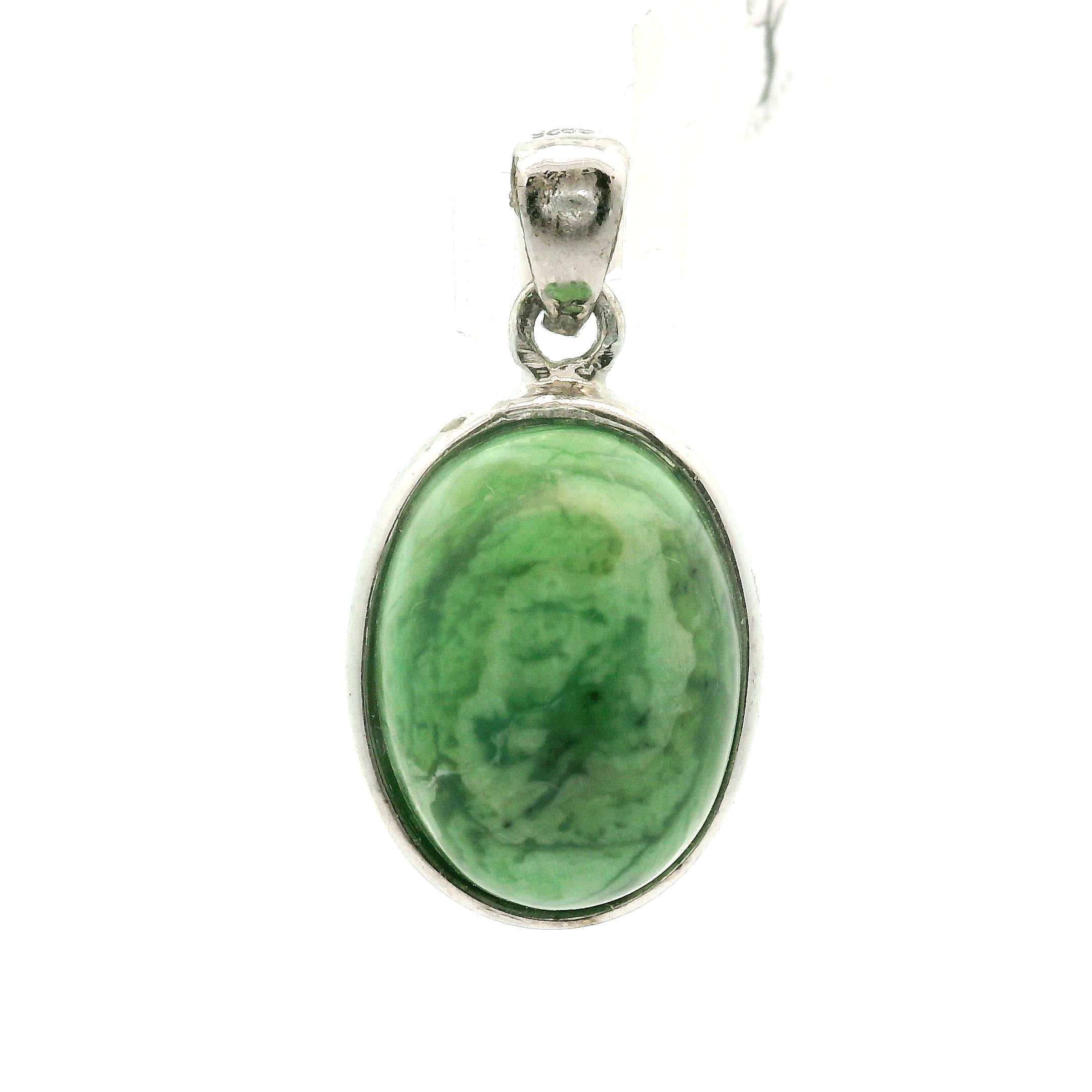 Variscite Pendant .925 Silver for Emotional Healing, Joy, Love and Prosperity
