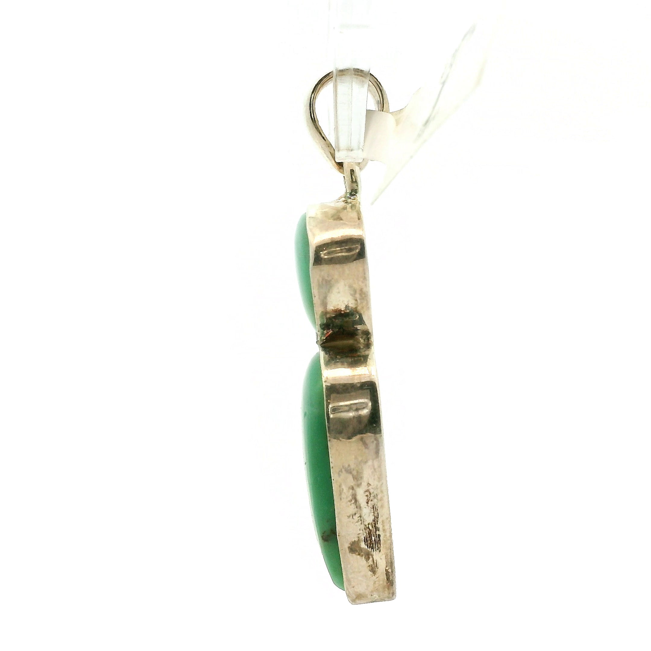 Variscite with Peridot Pendant .925 Silver for Emotional Healing, Joy, Love and Prosperity
