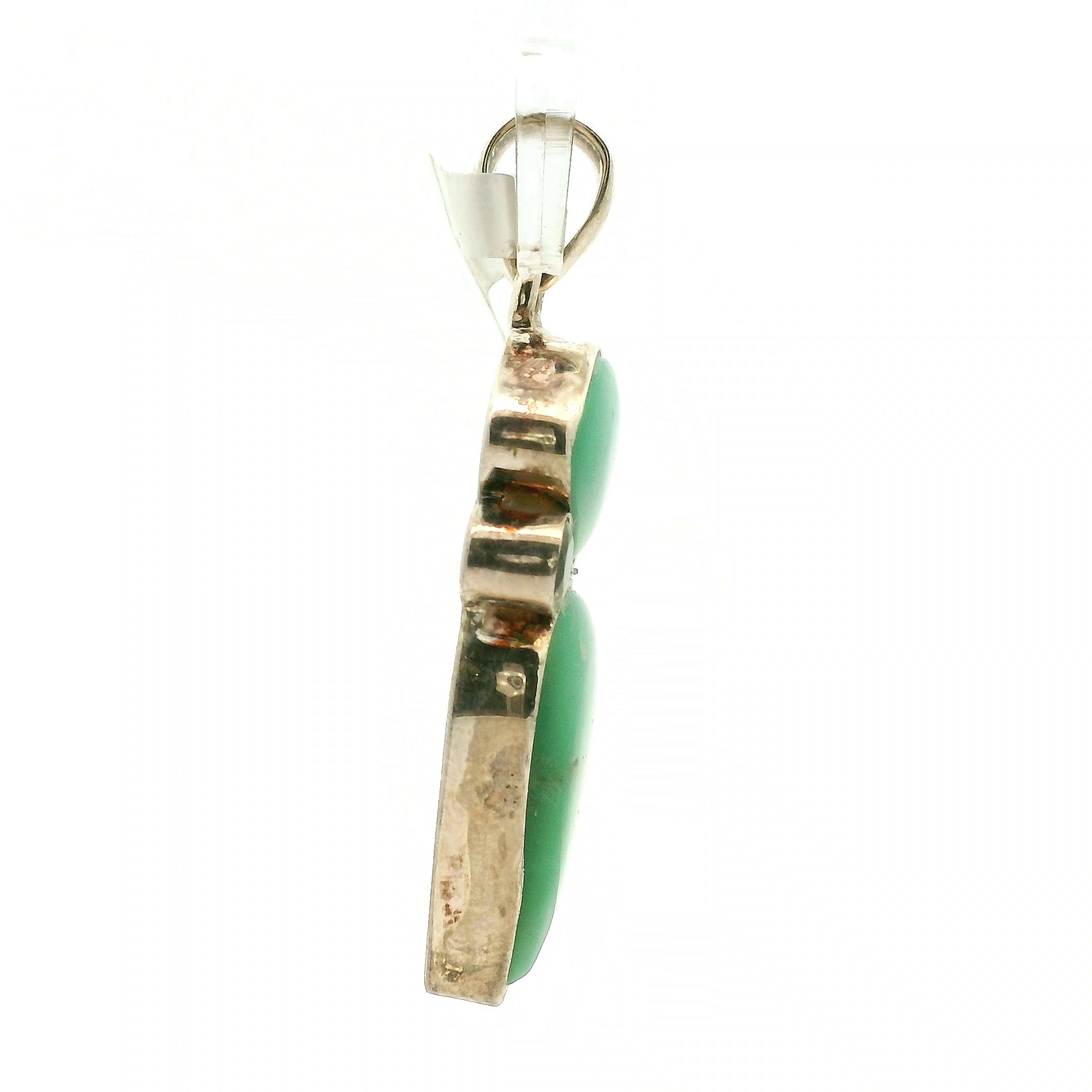 Variscite with Peridot Pendant .925 Silver for Emotional Healing, Joy, Love and Prosperity