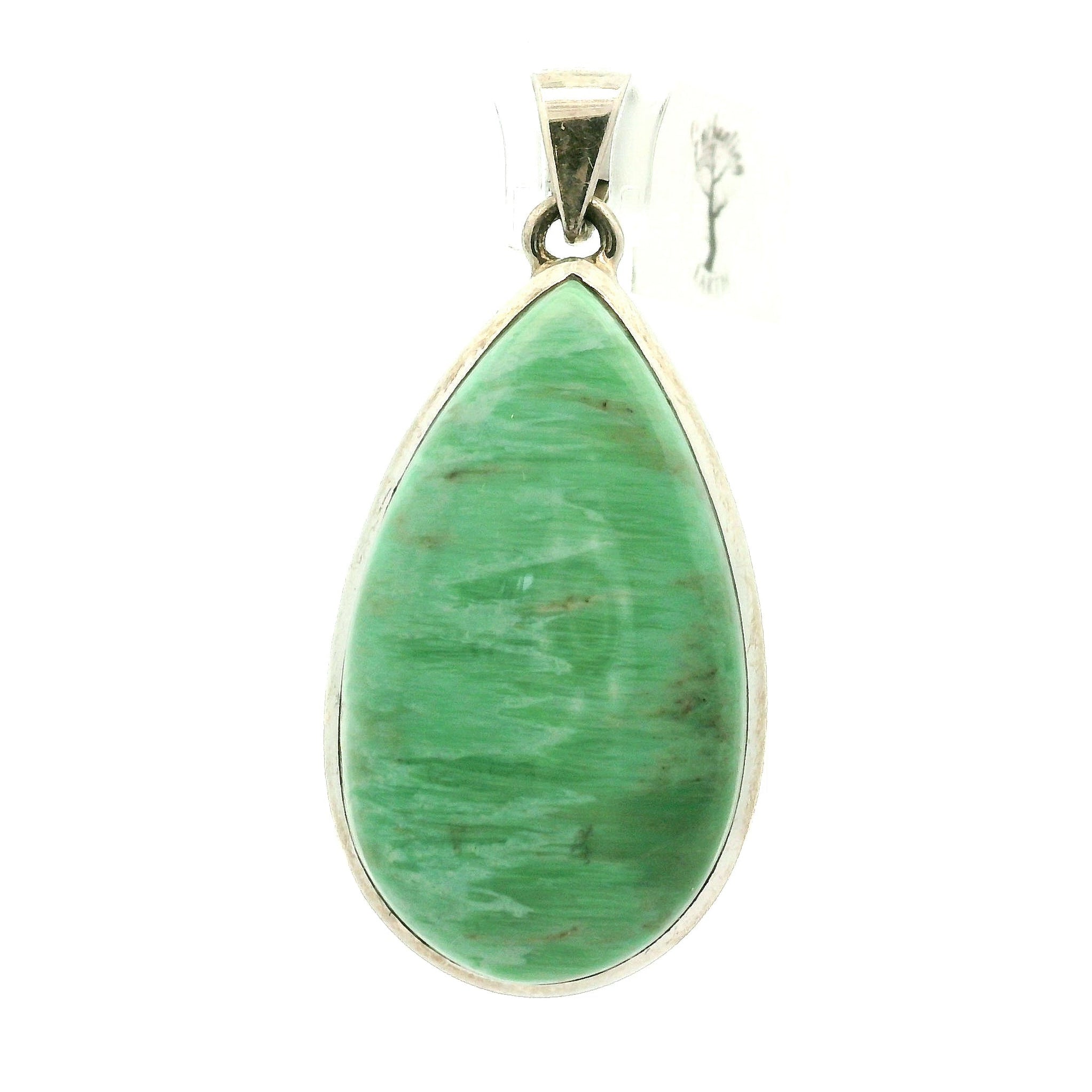 Variscite Pendant .925 Silver for Emotional Healing, Joy, Love and Prosperity
