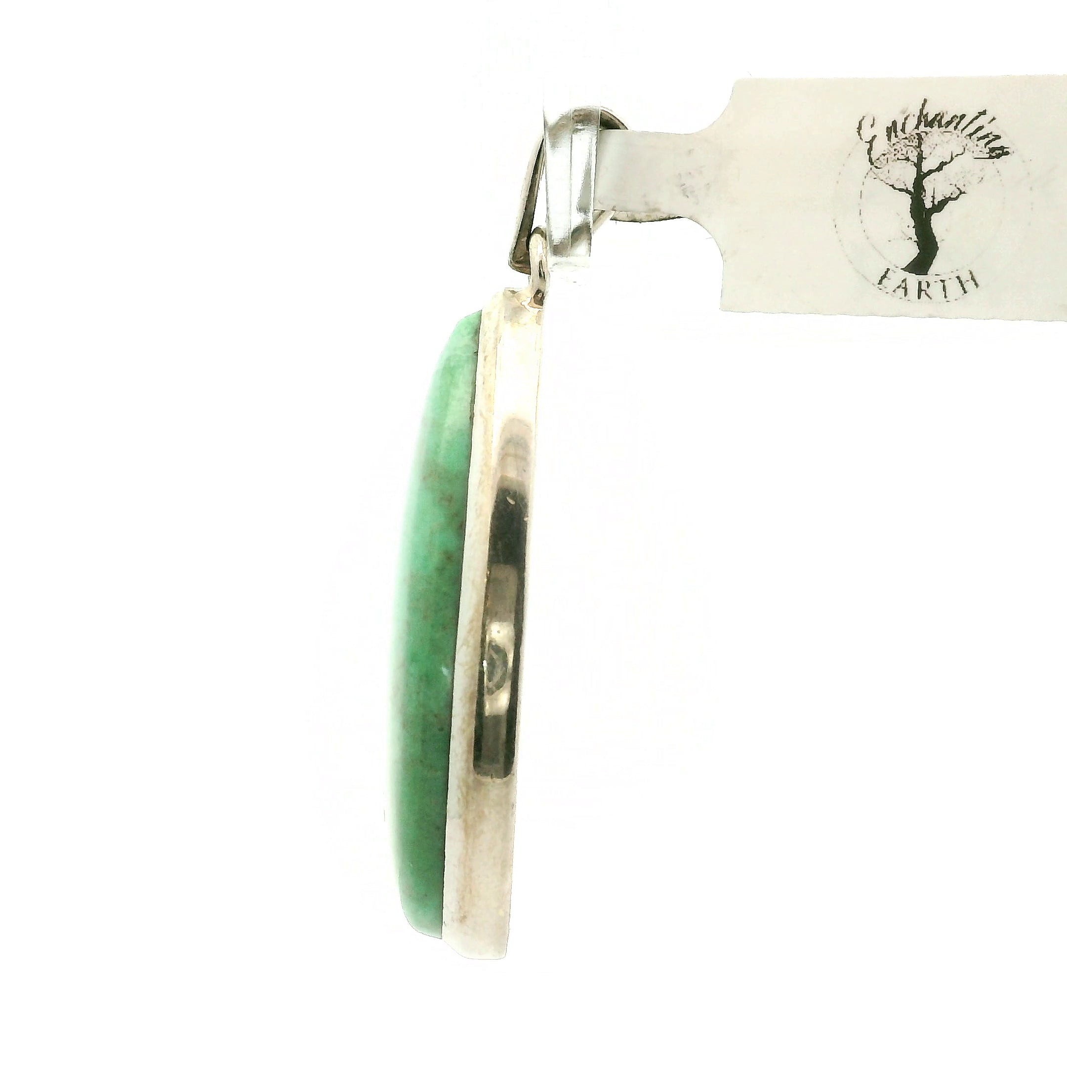 Variscite Pendant .925 Silver for Emotional Healing, Joy, Love and Prosperity