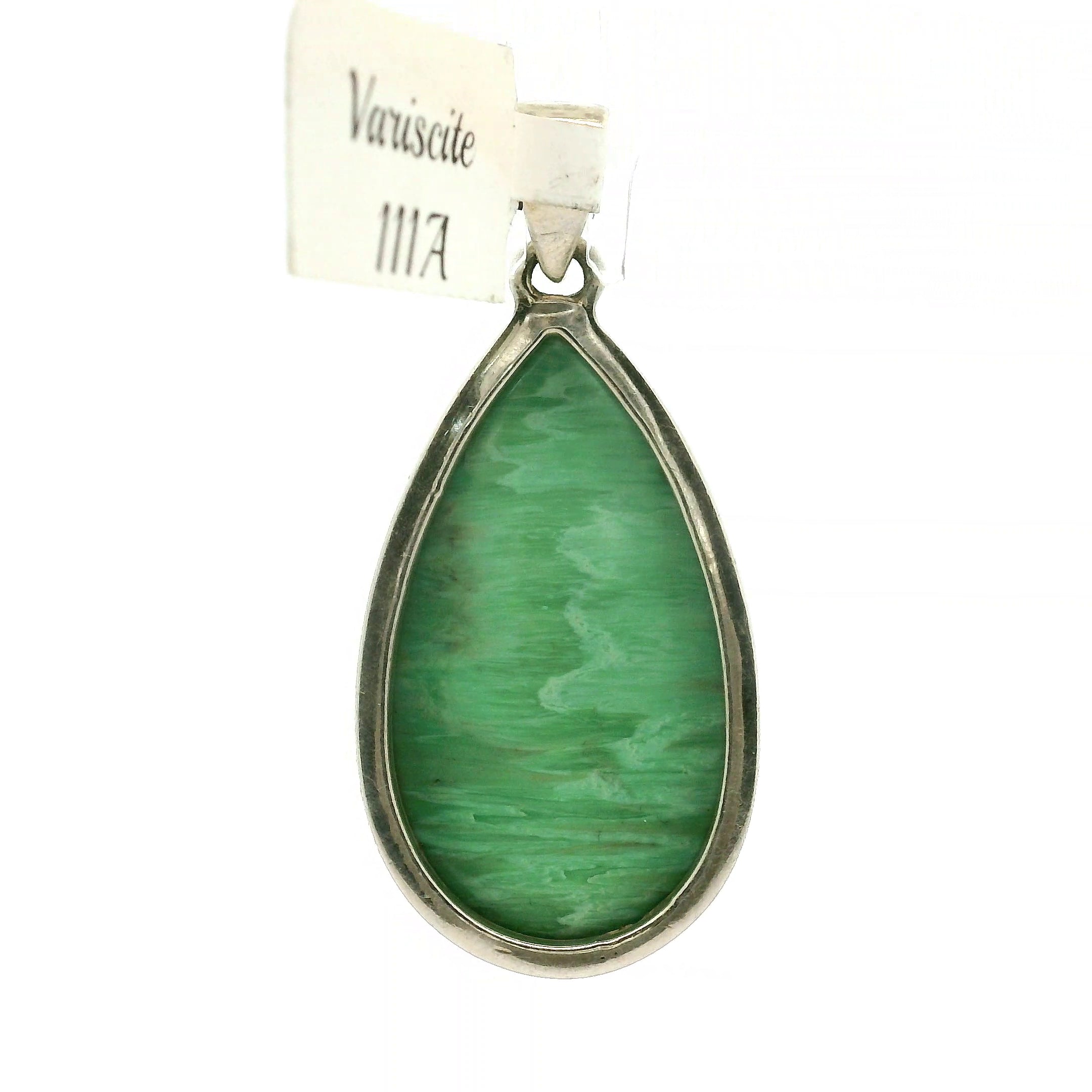Variscite Pendant .925 Silver for Emotional Healing, Joy, Love and Prosperity