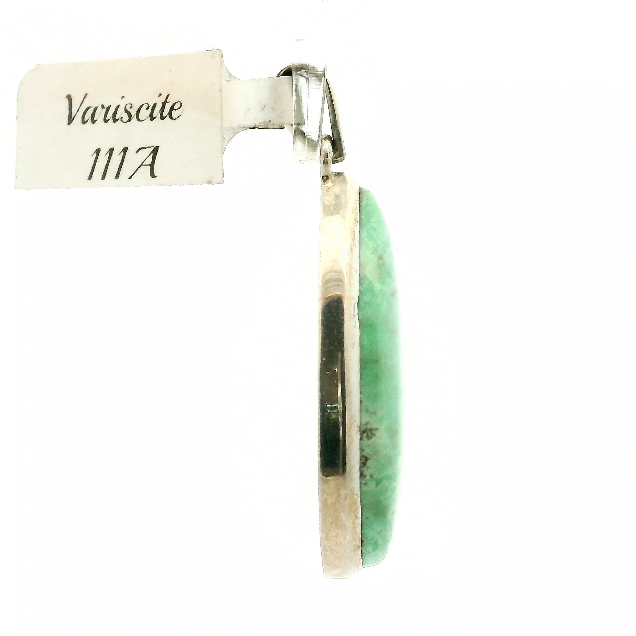 Variscite Pendant .925 Silver for Emotional Healing, Joy, Love and Prosperity