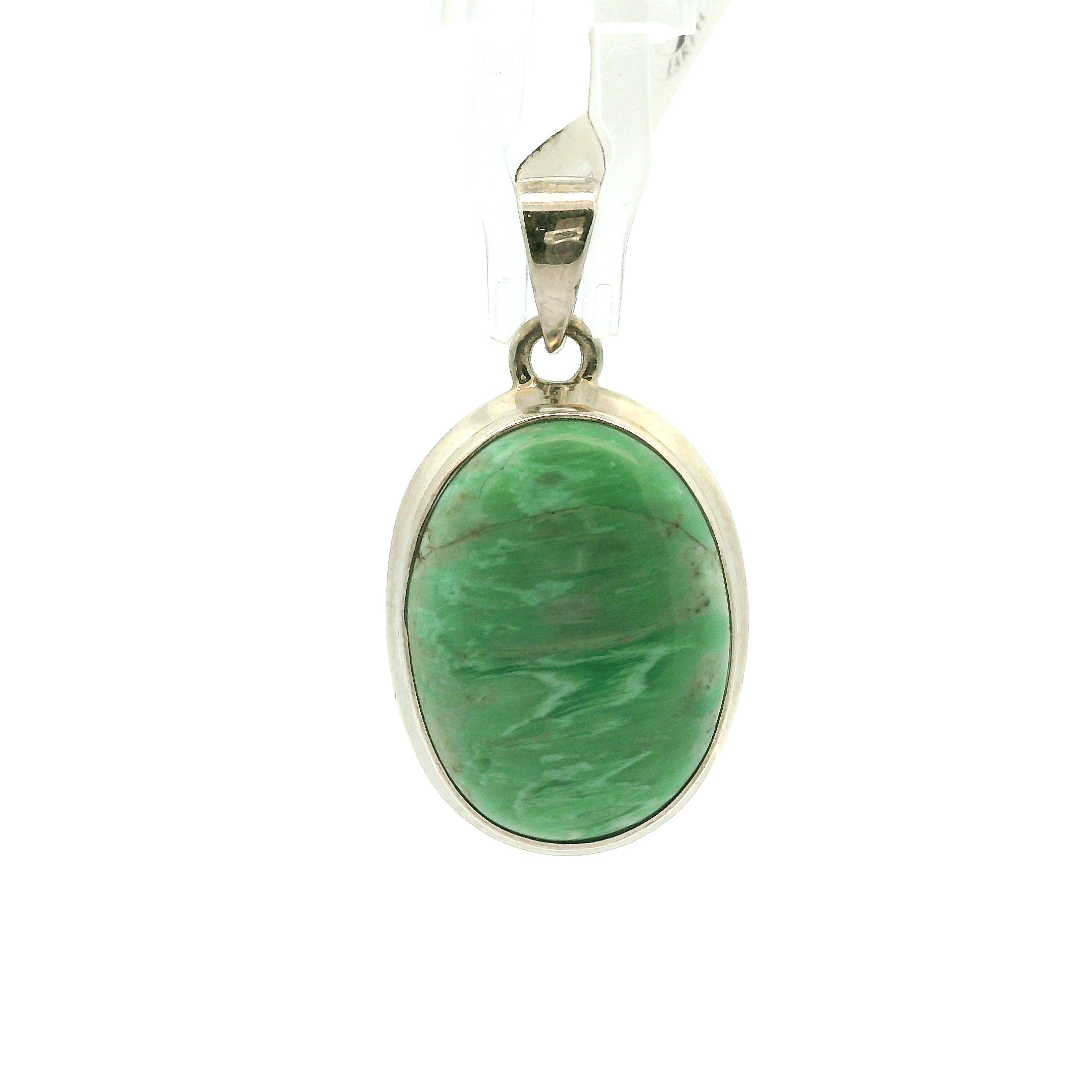 Variscite Pendant .925 Silver for Emotional Healing, Joy, Love and Prosperity