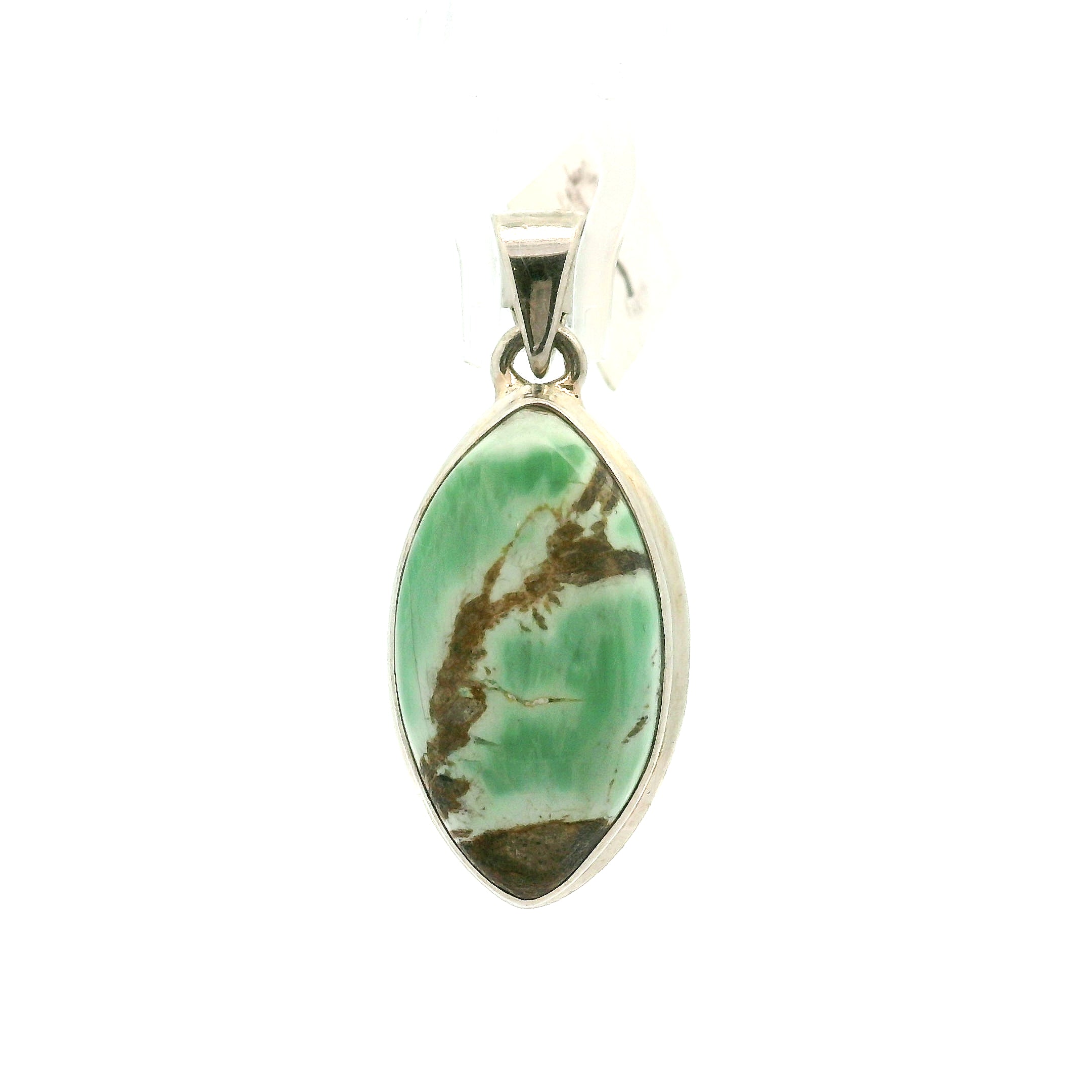 Variscite Pendant .925 Silver for Emotional Healing, Joy, Love and Prosperity