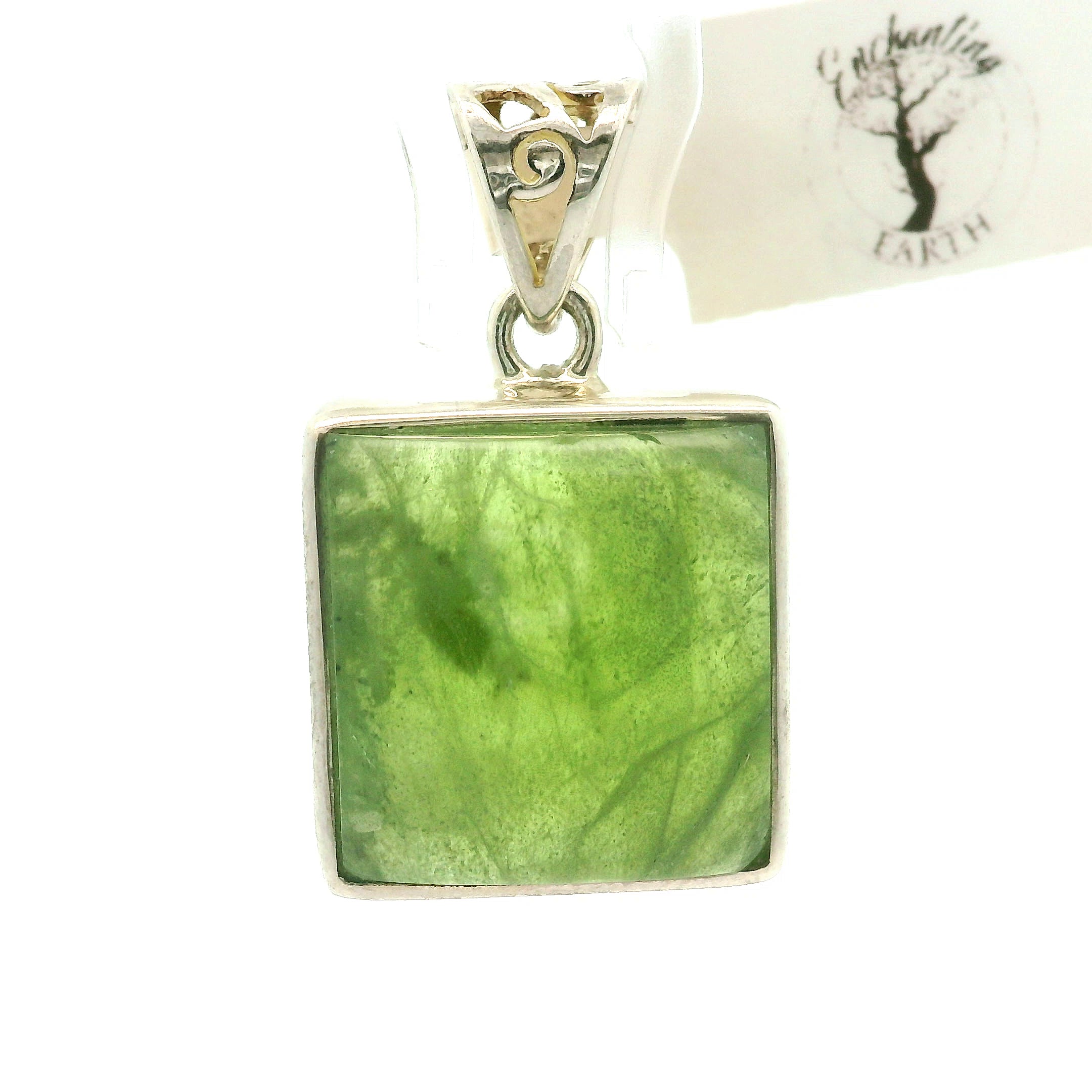 Peridot Pendant .925 Silver for Good Luck and Prosperity