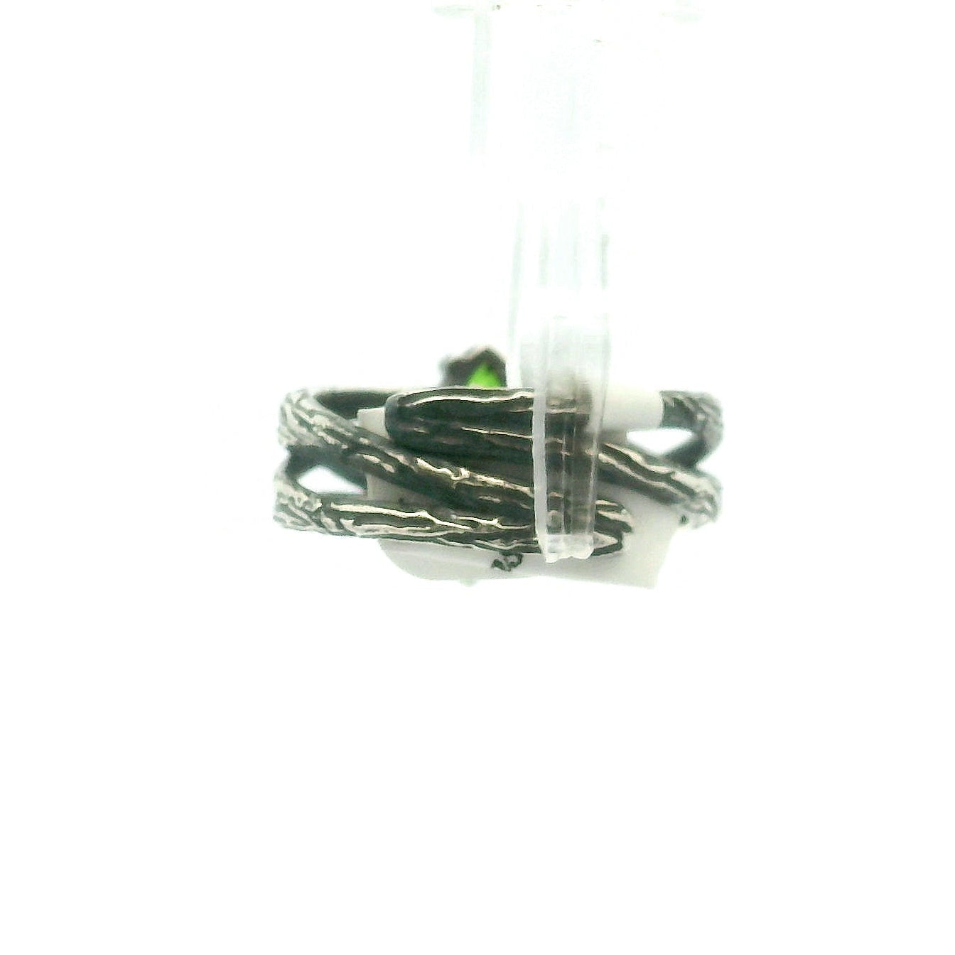 Chrome Diopside Bad Witch Cuff Ring .925 Silver for Embracing Love, Healing and Balance