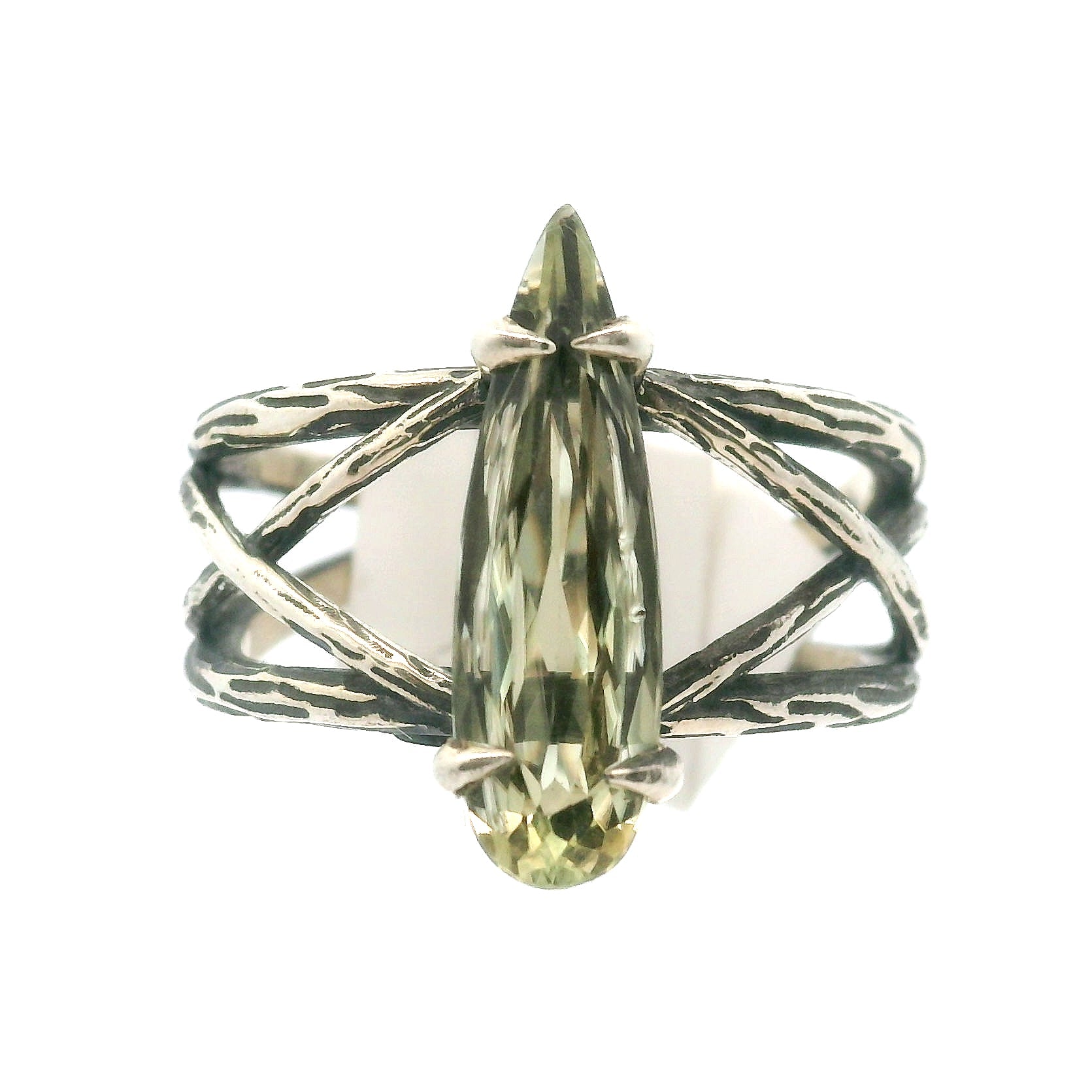 Diaspore Bad Witch Cuff Ring .925 Silver for Transitions & New Beginnings