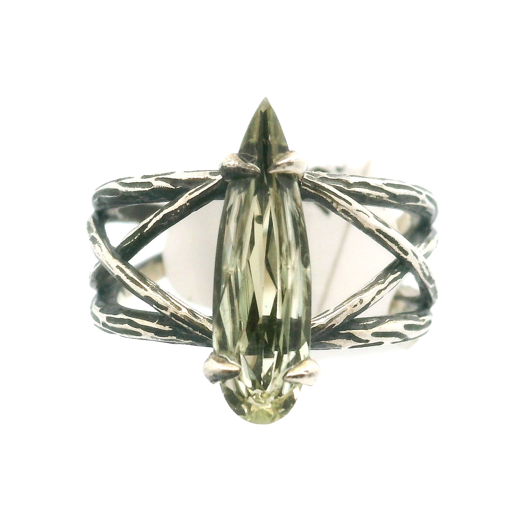 Diaspore Bad Witch Cuff Ring .925 Silver for Transitions & New Beginnings