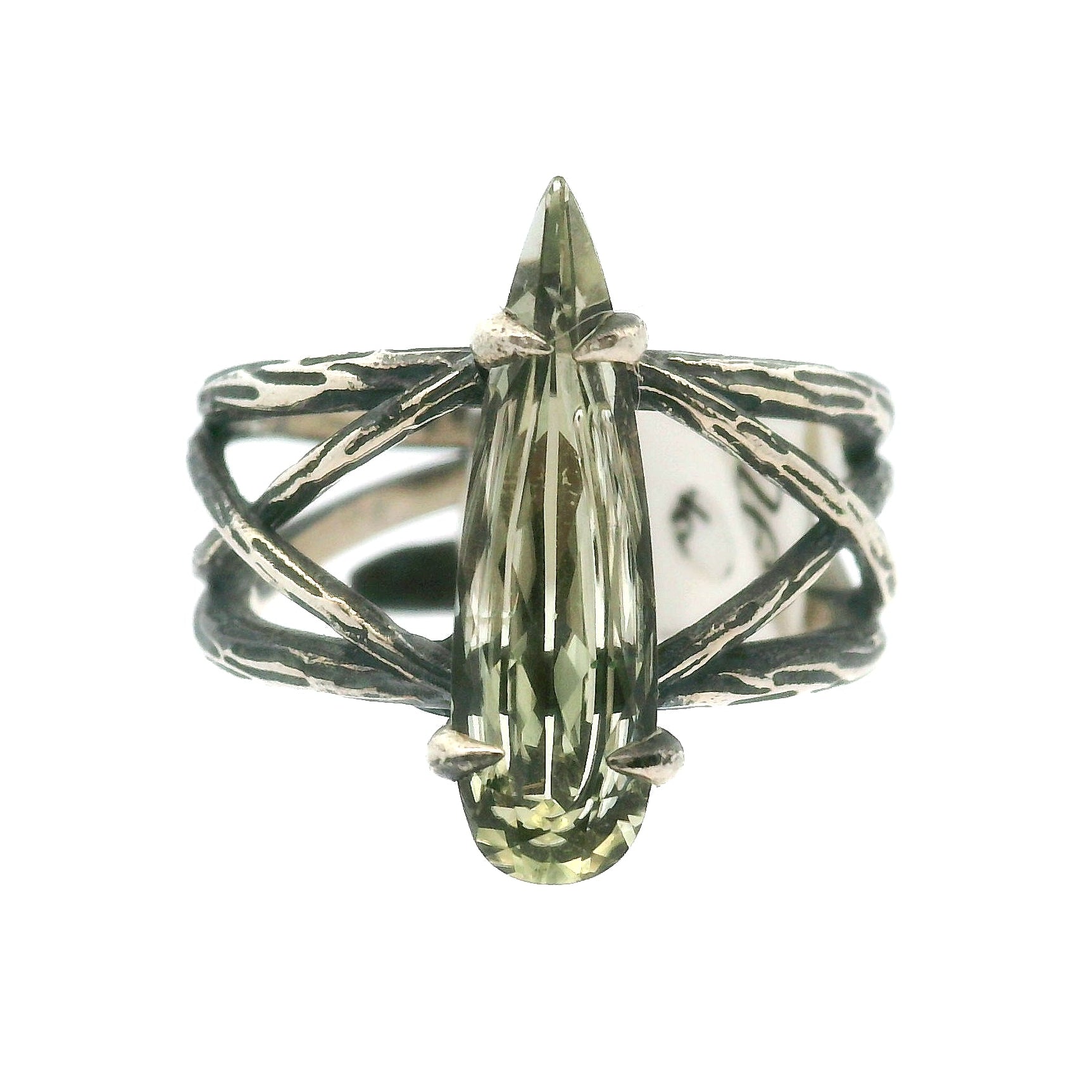 Diaspore Bad Witch Cuff Ring .925 Silver for Transitions & New Beginnings