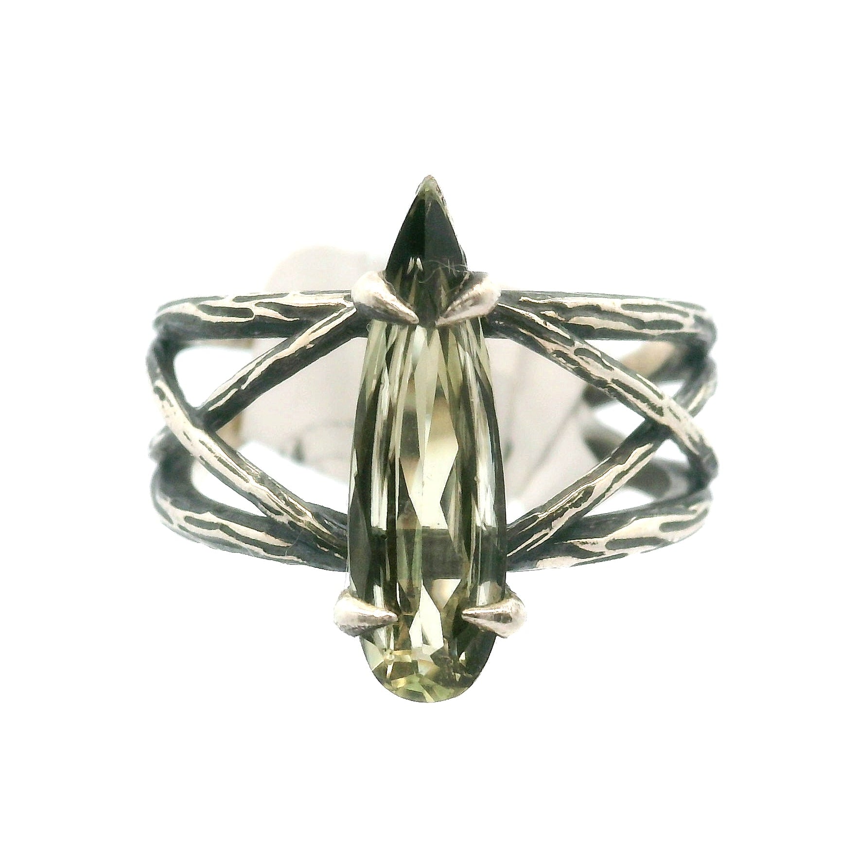 Diaspore Bad Witch Cuff Ring .925 Silver for Transitions & New Beginnings