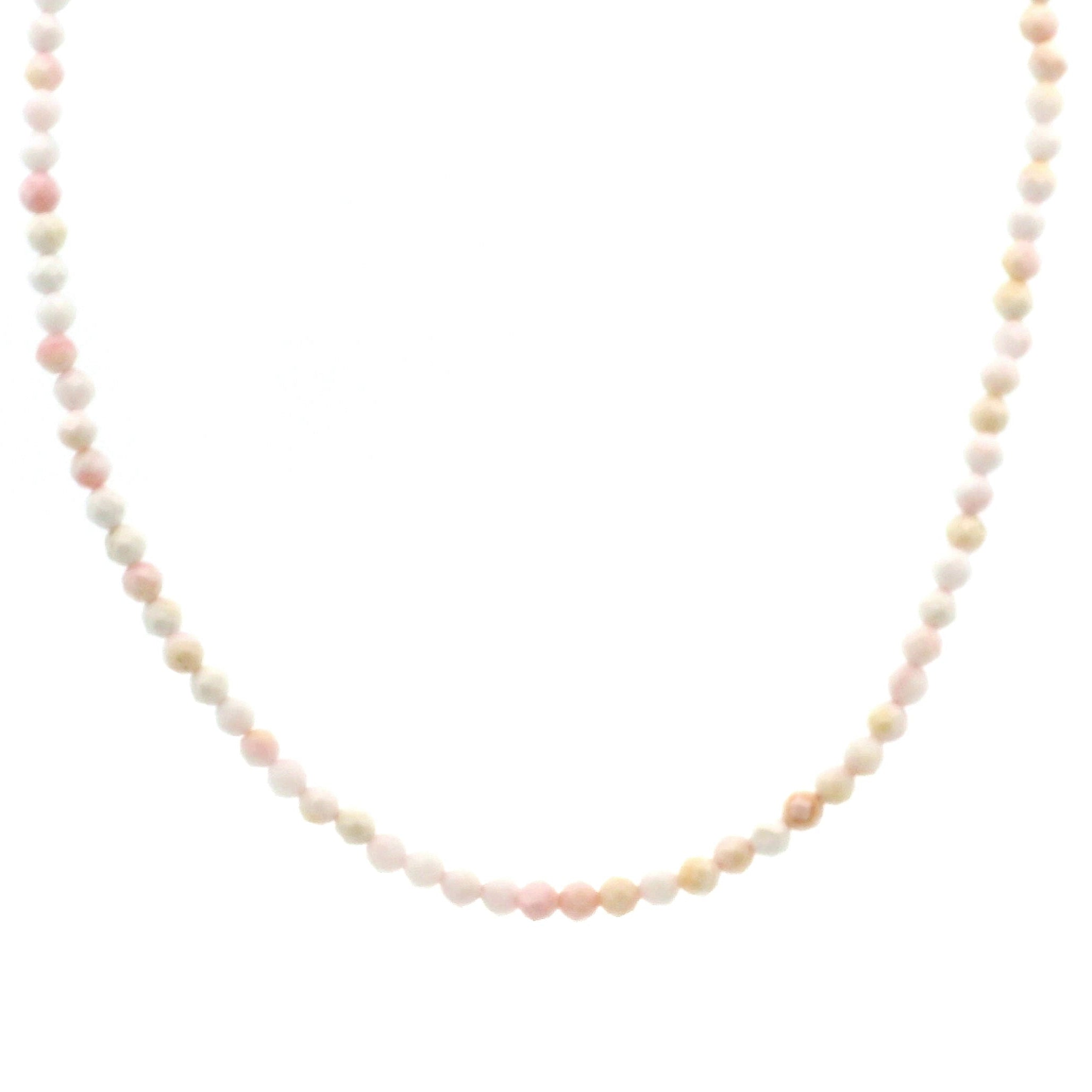 Conch Shell Micro Faceted Choker/Layering Necklace 925 Silver for Hope and Optimism