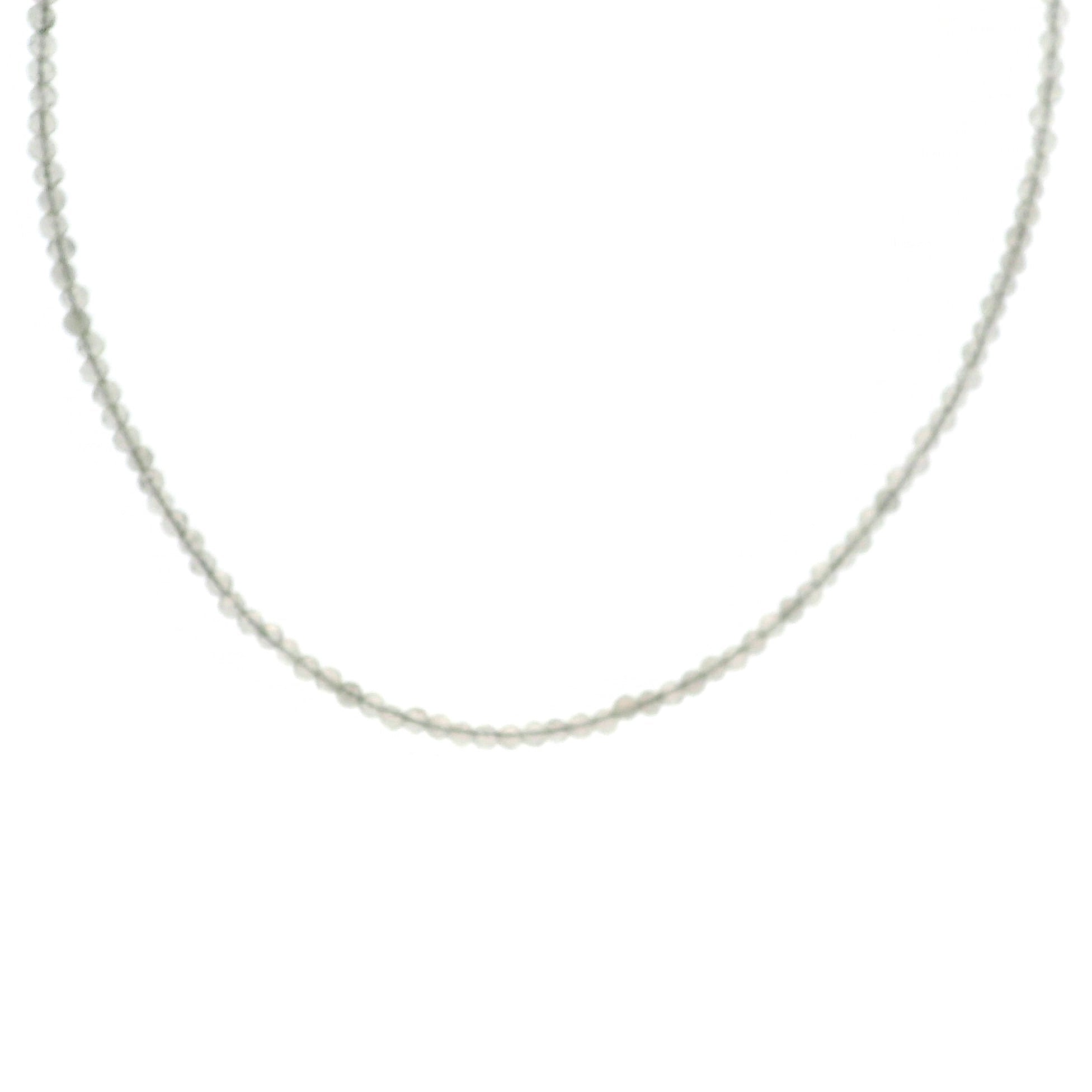Smoky Quartz Micro Faceted Choker/Layering Necklace 925 Silver for Grounding and Cleansing