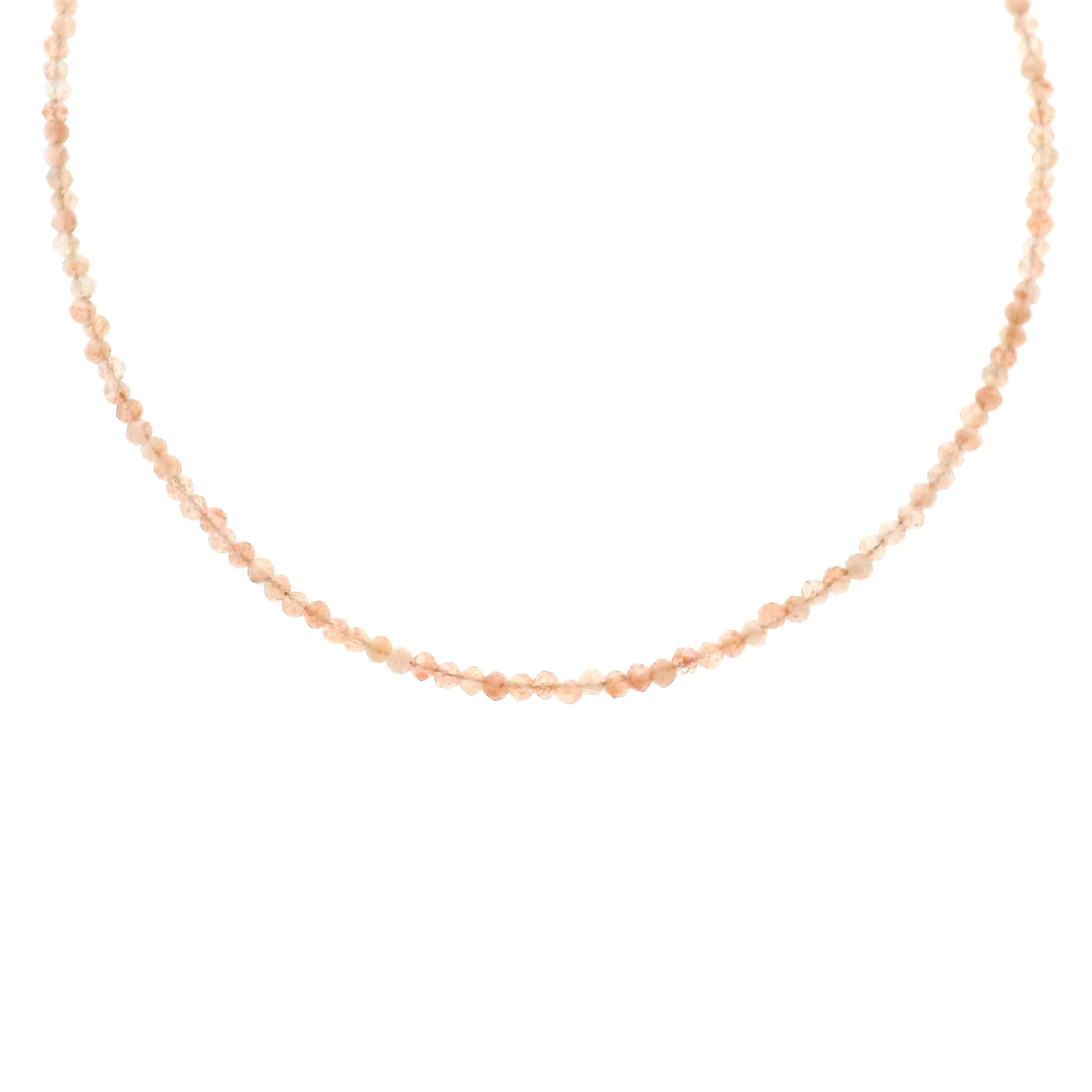 Sunstone Necklace (2mm beads) for Compassion & Loyalty