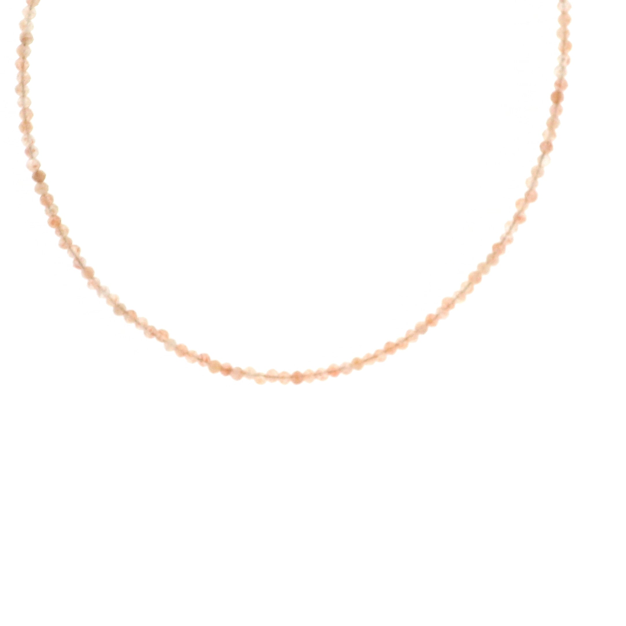 Sunstone Necklace (2mm beads) for Compassion & Loyalty