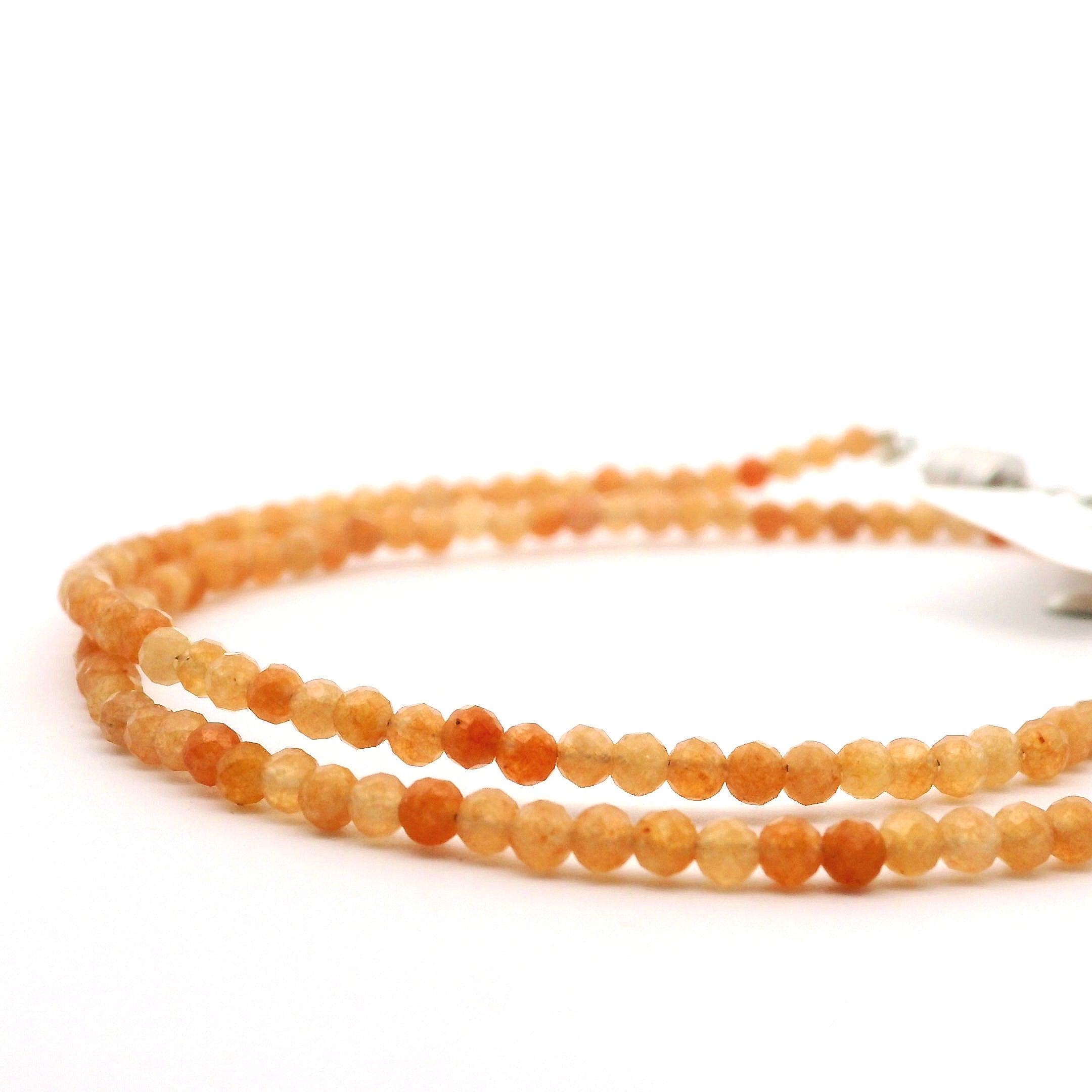 Sunstone Necklace (2mm beads) for Compassion & Loyalty