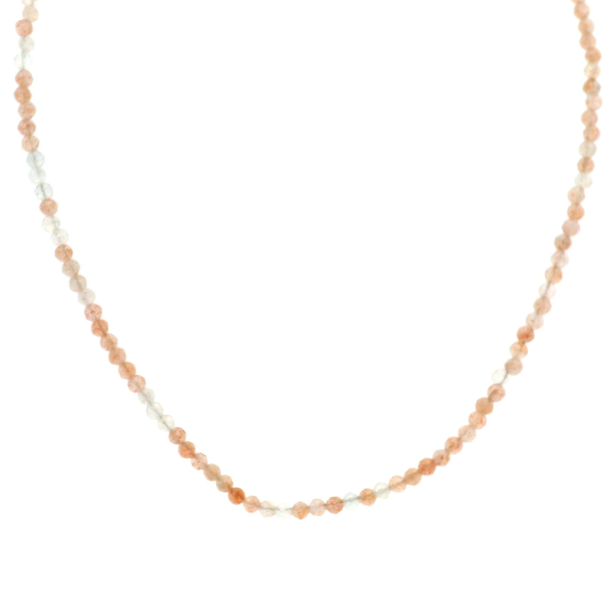 Arusha Sunstone Micro Faceted Choker/Layering Necklace for Confidence, Leadership Abilities & Strength