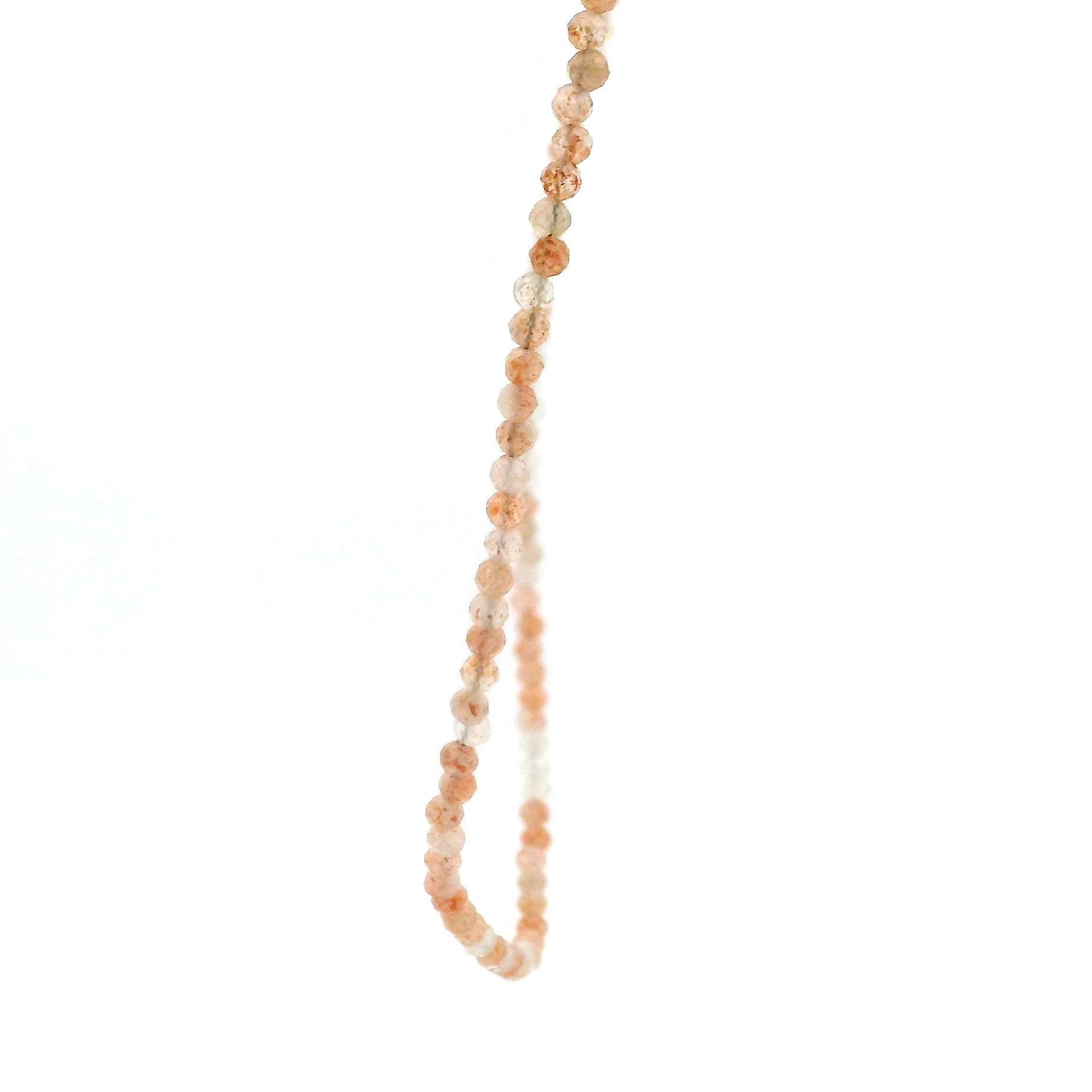 Arusha Sunstone Micro Faceted Choker/Layering Necklace for Confidence, Leadership Abilities & Strength